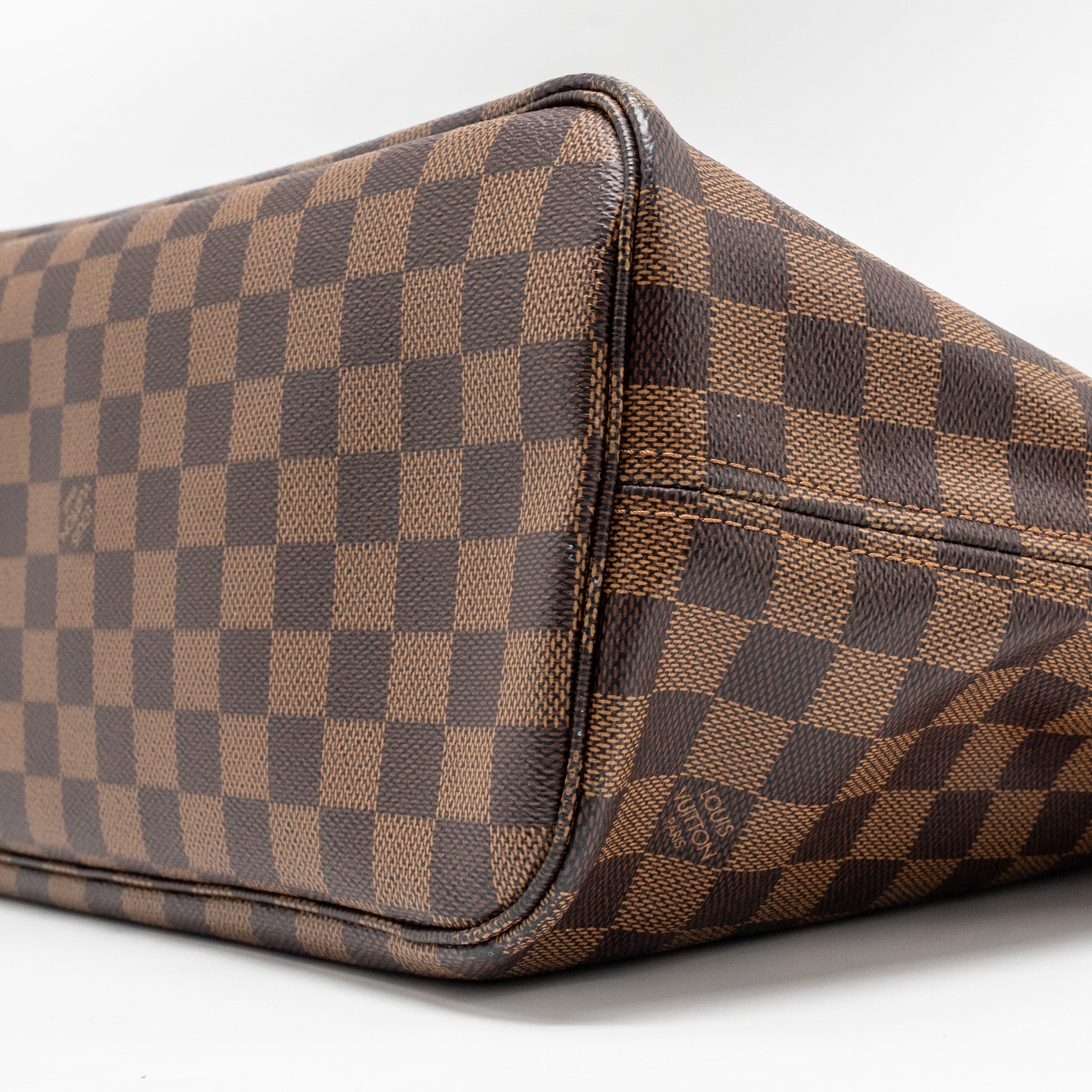 LOUIS VUITTON NEVERFULL MM DAMIER EBENE CANVAS GHW