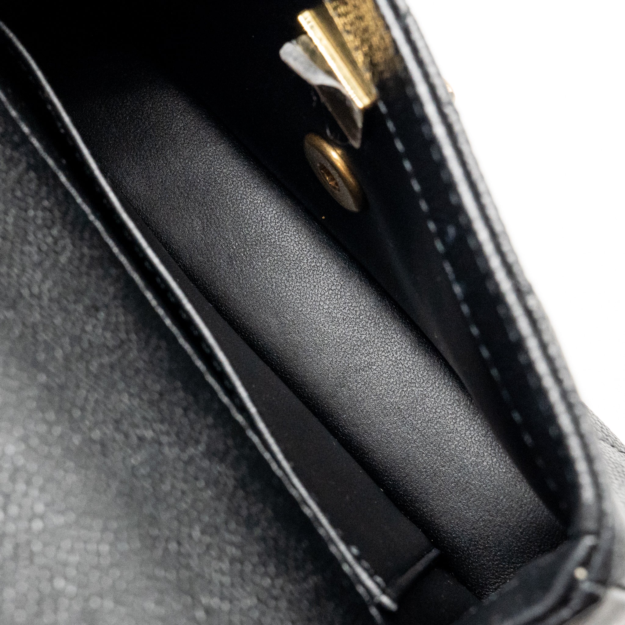 CHANEL COCO LOVE MINI FLAP BAG ADJUSTABLE CHAIN CAVIAR BLACK GHW (MICROCHIP)