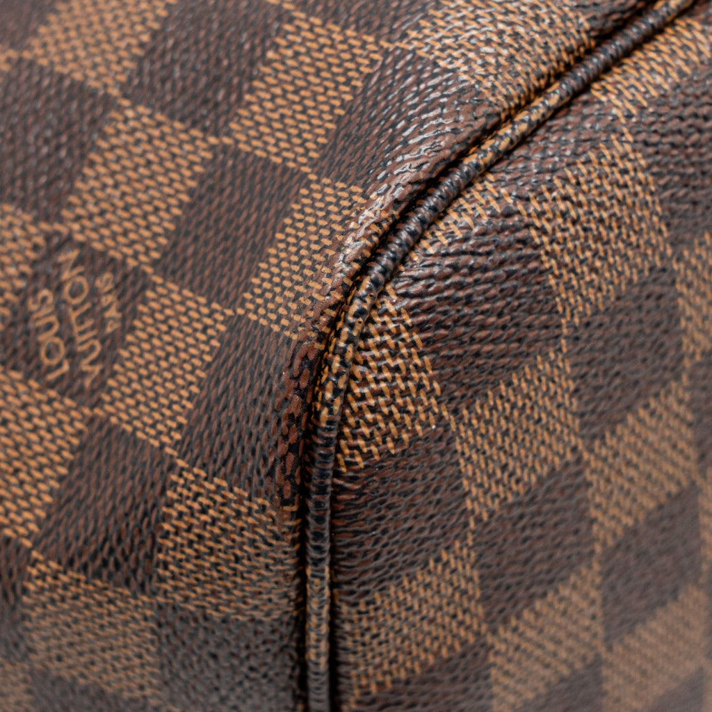 LOUIS VUITTON NEVERFULL MM DAMIER EBENE CANVAS GHW