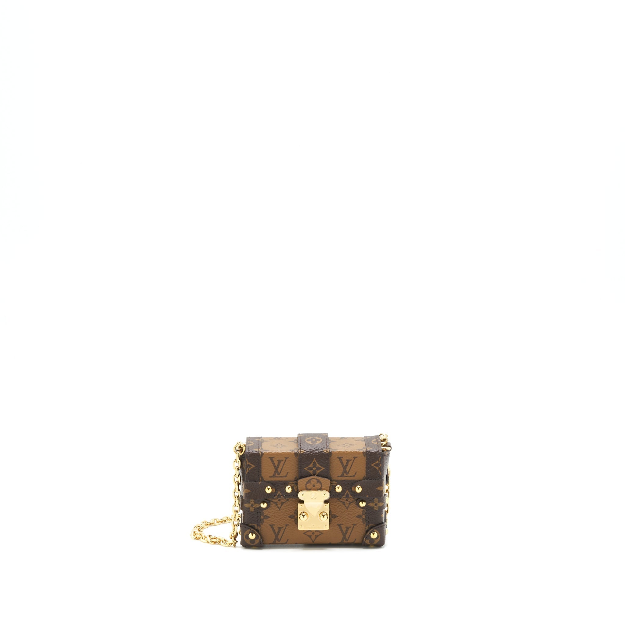 LOUIS VUITTON ESSENTIAL TRUNK WITH CHAIN REVERSE MONOGRAM