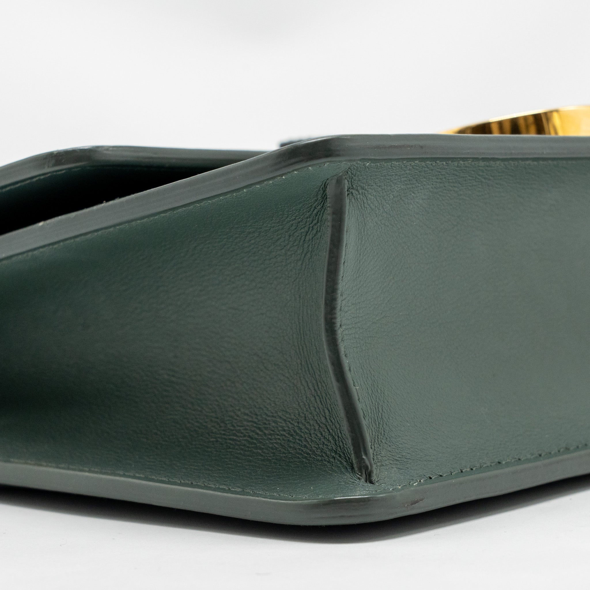 DIOR 30 MONTAIGNE MEDIUM FLAP BAG CALFSKIN GREEN GHW