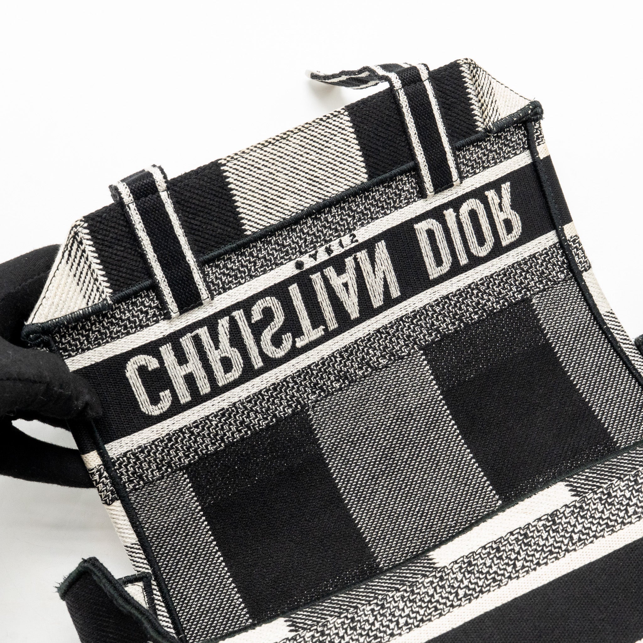 DIOR DIORCAMP MESSENGER BAG CANVAS BLACK/WHITE SHW