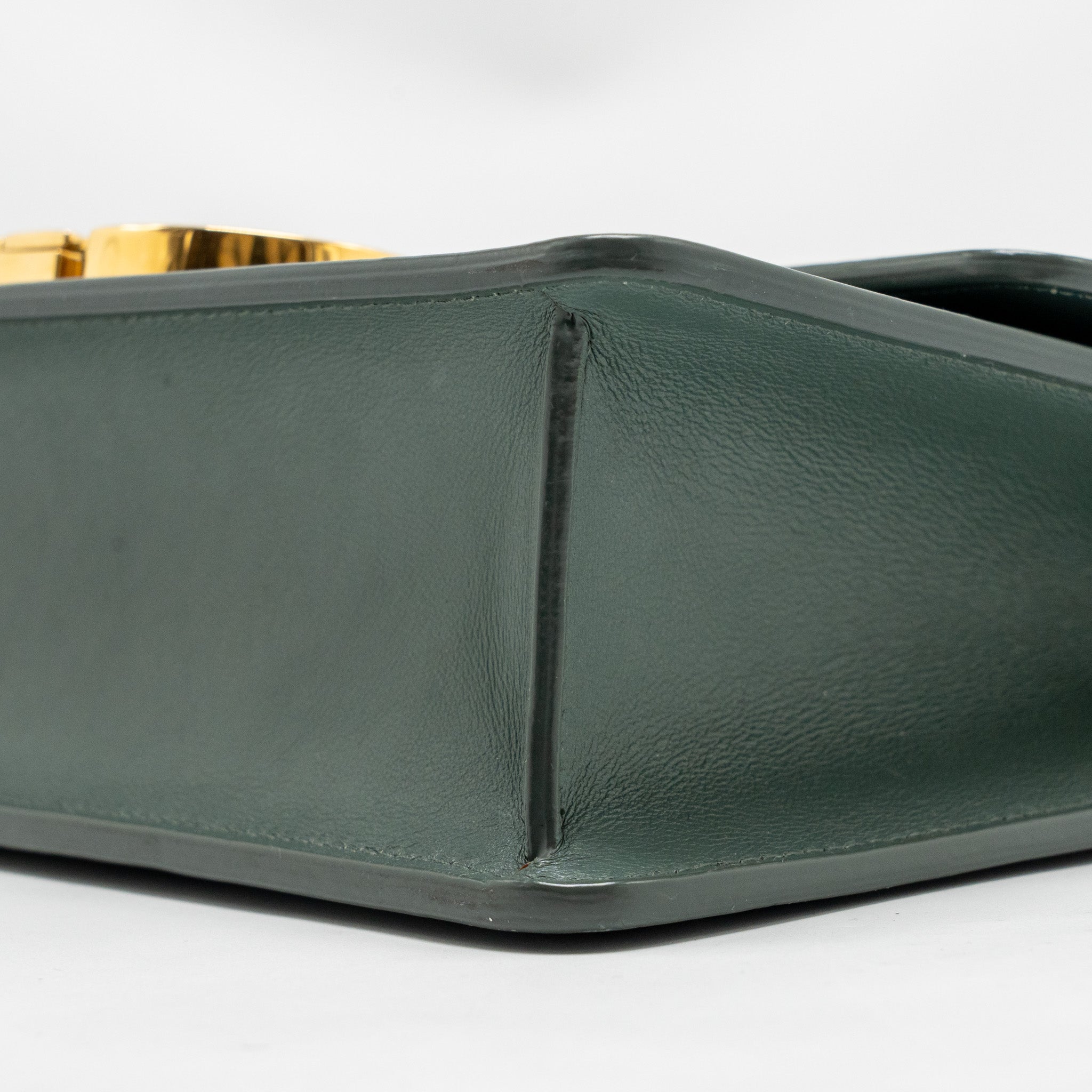 DIOR 30 MONTAIGNE MEDIUM FLAP BAG CALFSKIN GREEN GHW