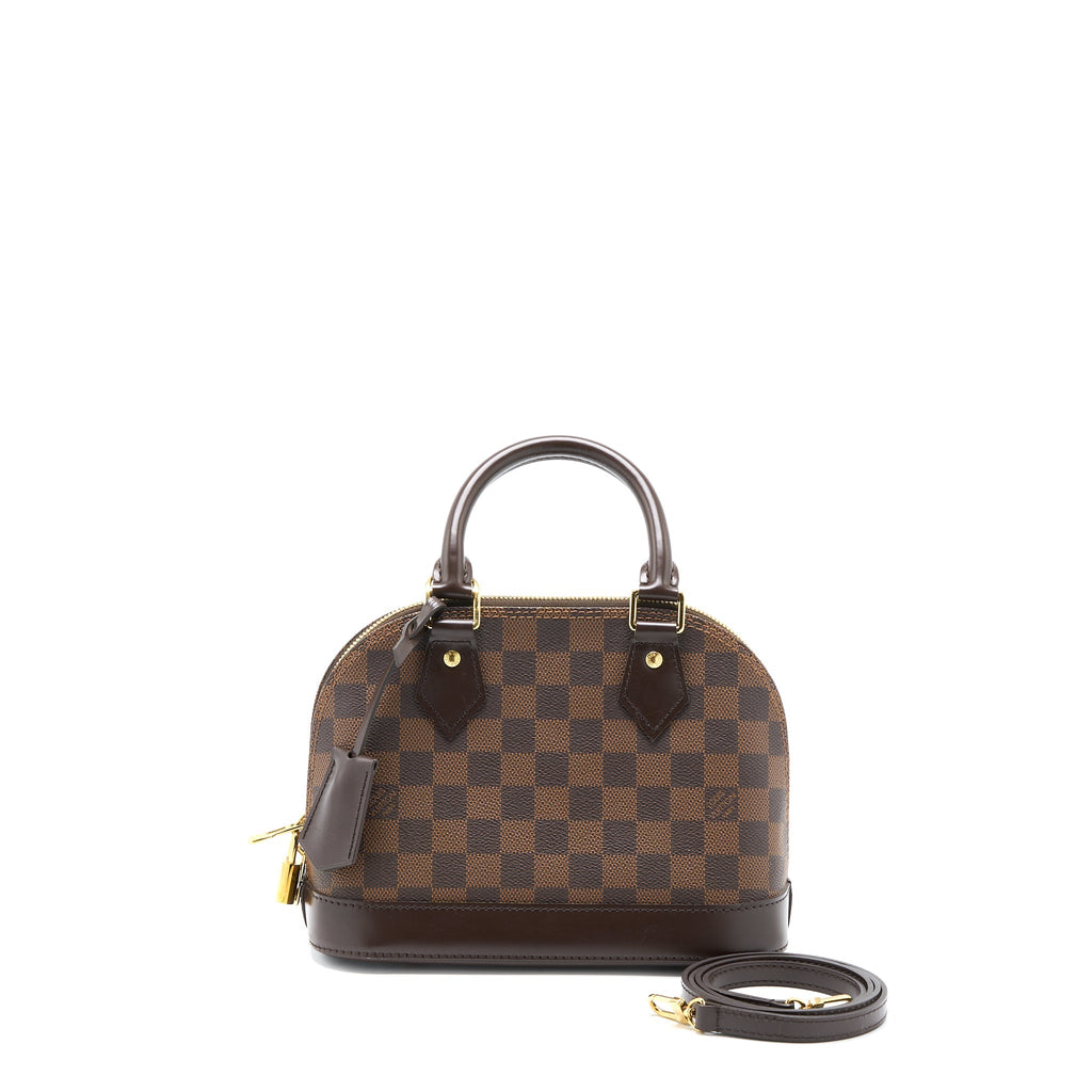 LOUIS VUITTON ALMA BB DAMIER EBENE CANVAS GHW