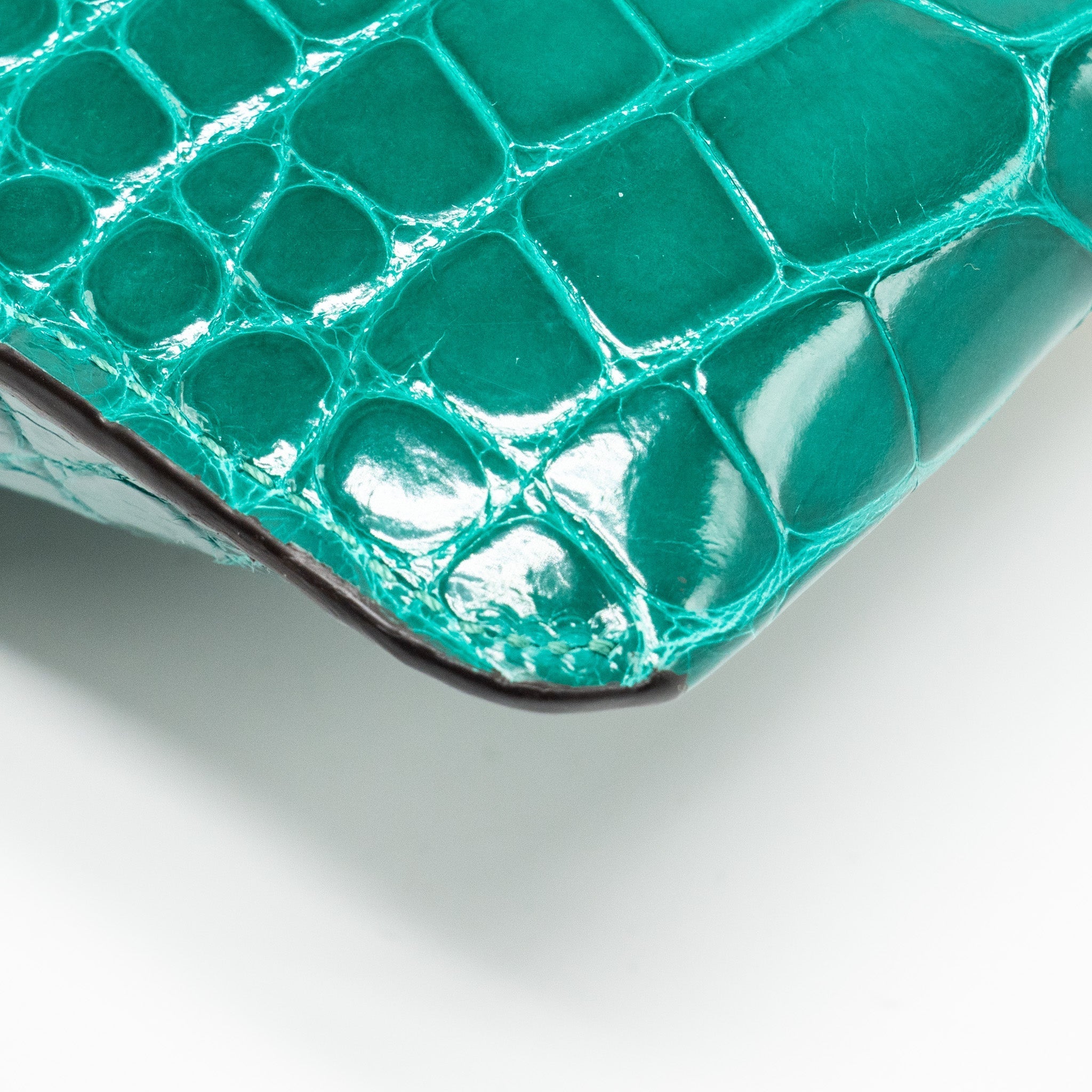 LOUIS VUITTON PADLOCK ON STRAP CROCODILE BRILLANT GREEN GHW
