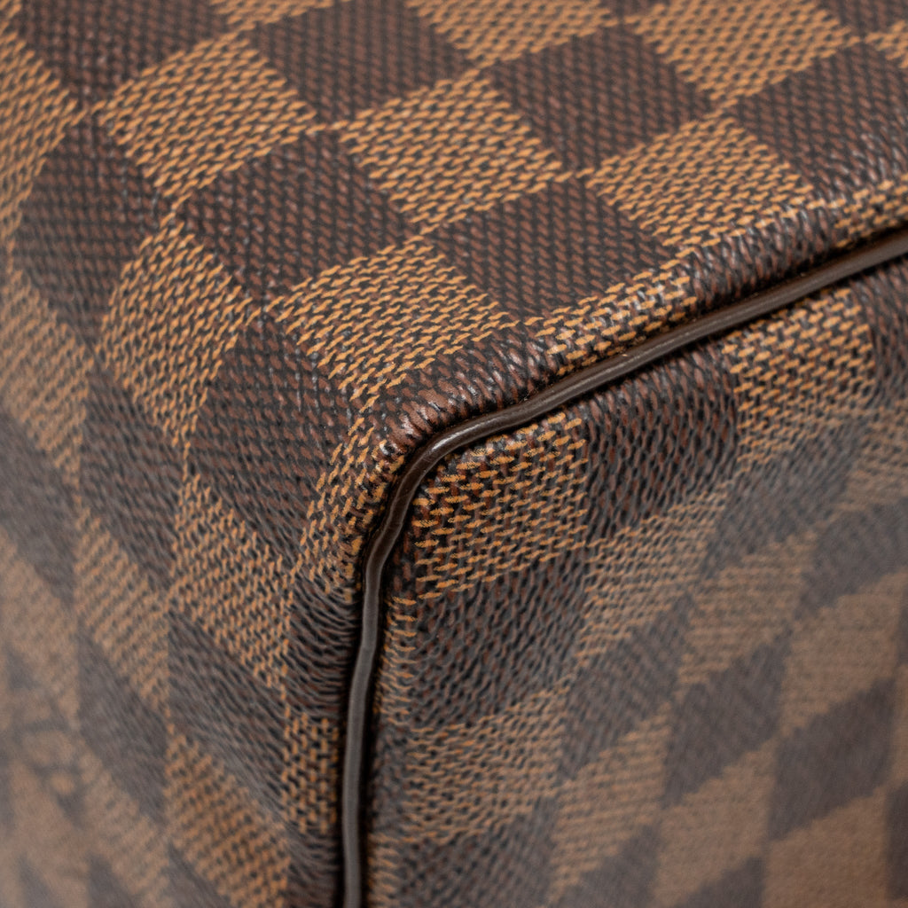LOUIS VUITTON SPEEDY 25 DAMIER EBENE CANVAS GHW