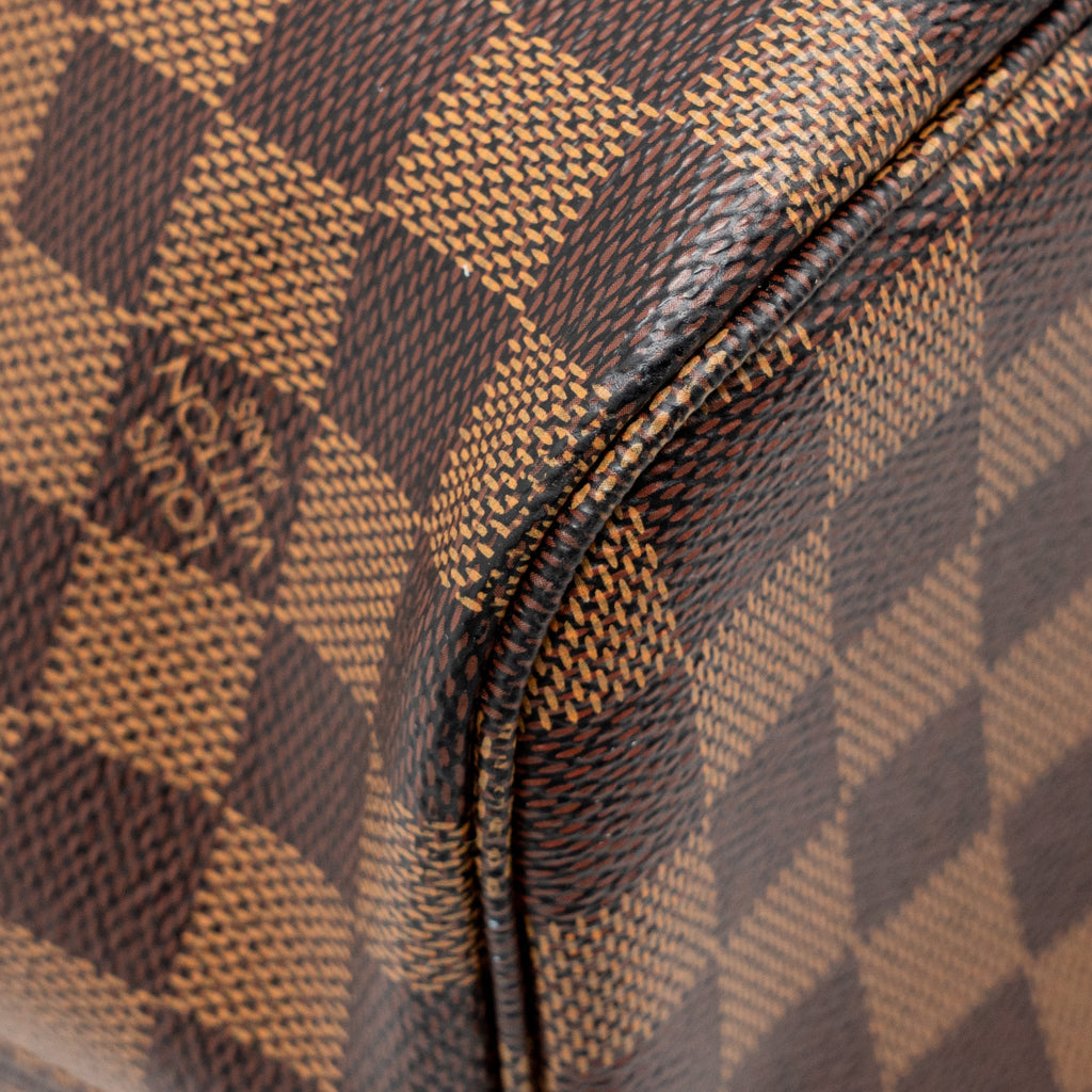 LOUIS VUITTON NEVERFULL MM DAMIER EBENE CANVAS GHW