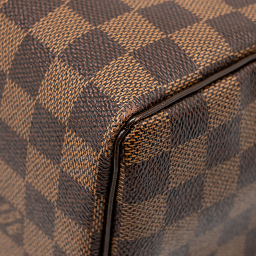 LOUIS VUITTON SPEEDY 25 DAMIER EBENE CANVAS GHW