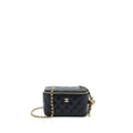 CHANEL PEARL CRUSH LONG VANITY LAMBSKIN BLACK GHW