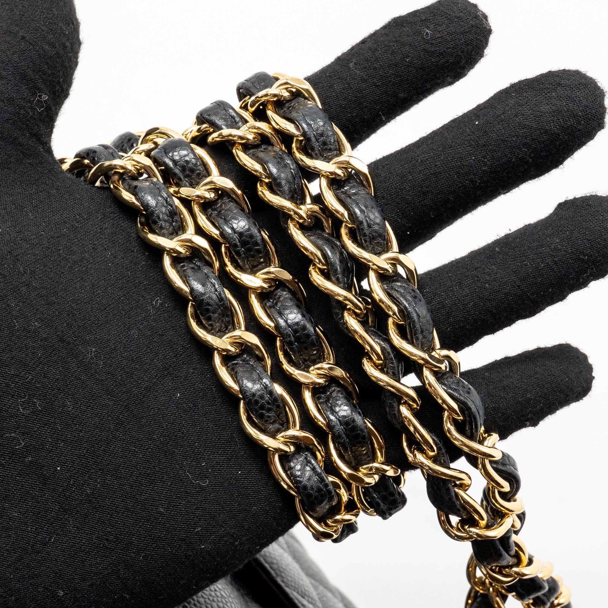 CHANEL JUMBO CLASSIC DOUBLE FLAP BAG CAVIAR BLACK GHW