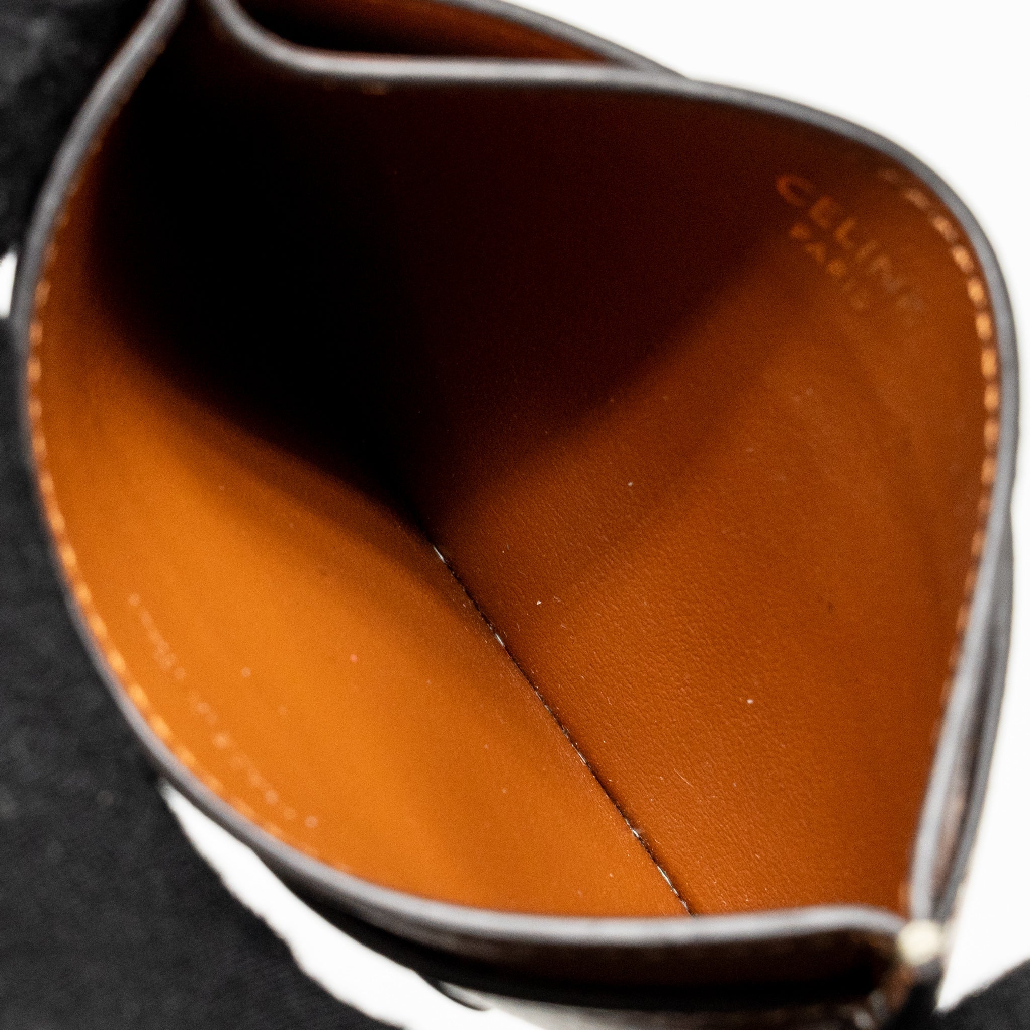 CELINE CARD HOLDER SMOOTH LAMBSKIN TAN
