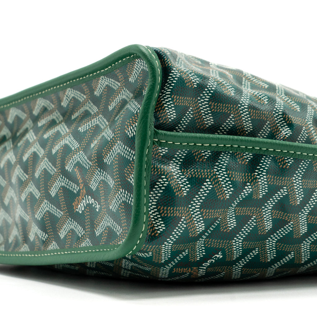 GOYARD ANJOU MINI BAG CANVAS/CALFSKIN GREEN SHW