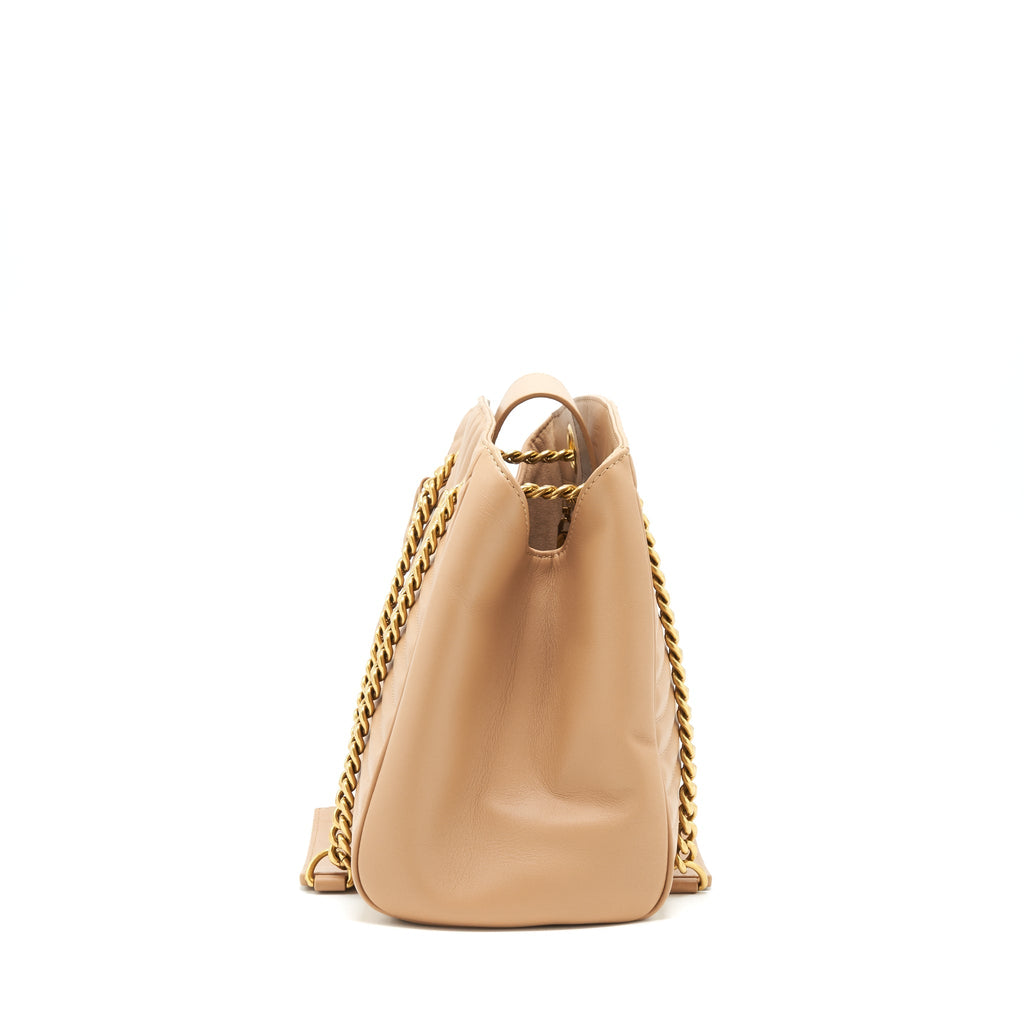 LOUIS VUITTON QUILTED CALFSKIN NEW WAVE CHAIN TOTE BAG