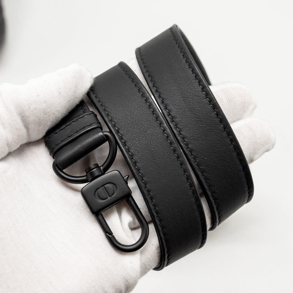 DIOR SMALL LADY D-JOY BAG BLACK ULTRAMATTE CALFSKIN SO BLACK