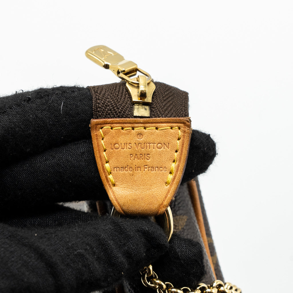 LOUIS VUITTON EVA POCHETTE MONOGRAM CANVAS GHW