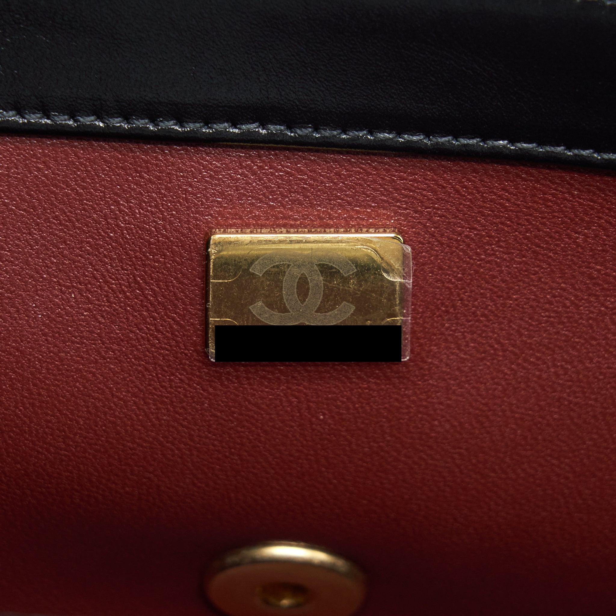 CHANEL 21A GOLD CRUSH FLAP BAG CALFSKIN BLACK GHW (MICROCHIP)