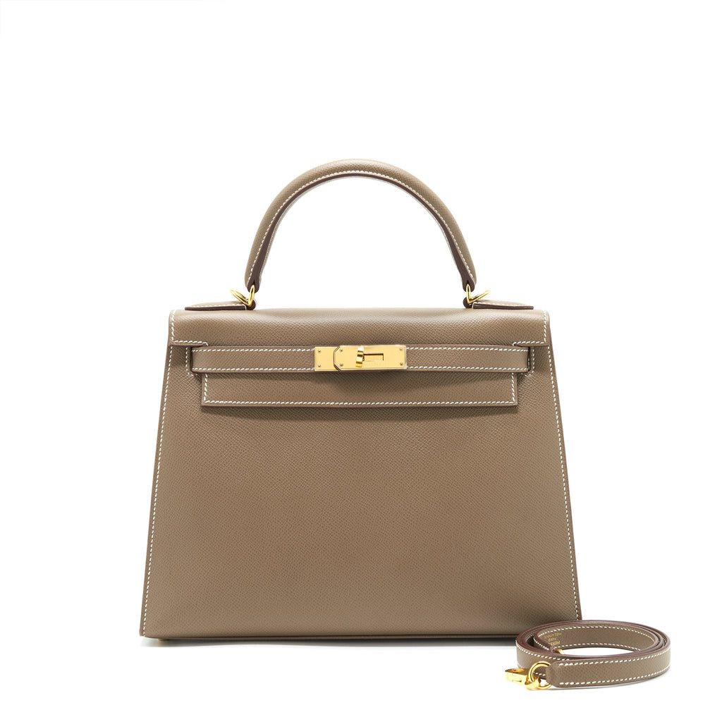 HERMES KELLY 28 EPSOM ETOUPE GHW
