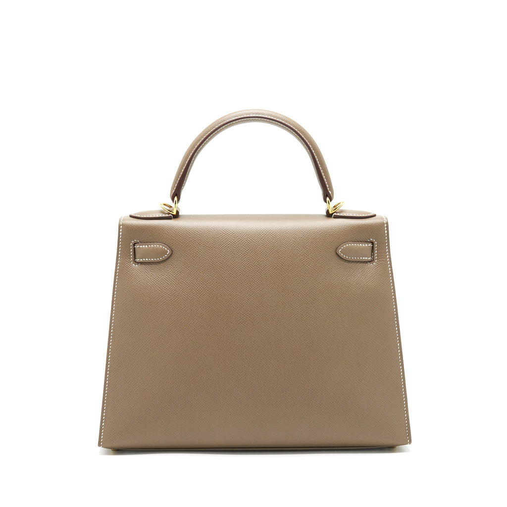 HERMES KELLY 28 EPSOM ETOUPE GHW