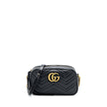 GUCCI SMALL MARMONT MATELASSE CALFSKIN BLACK GHW
