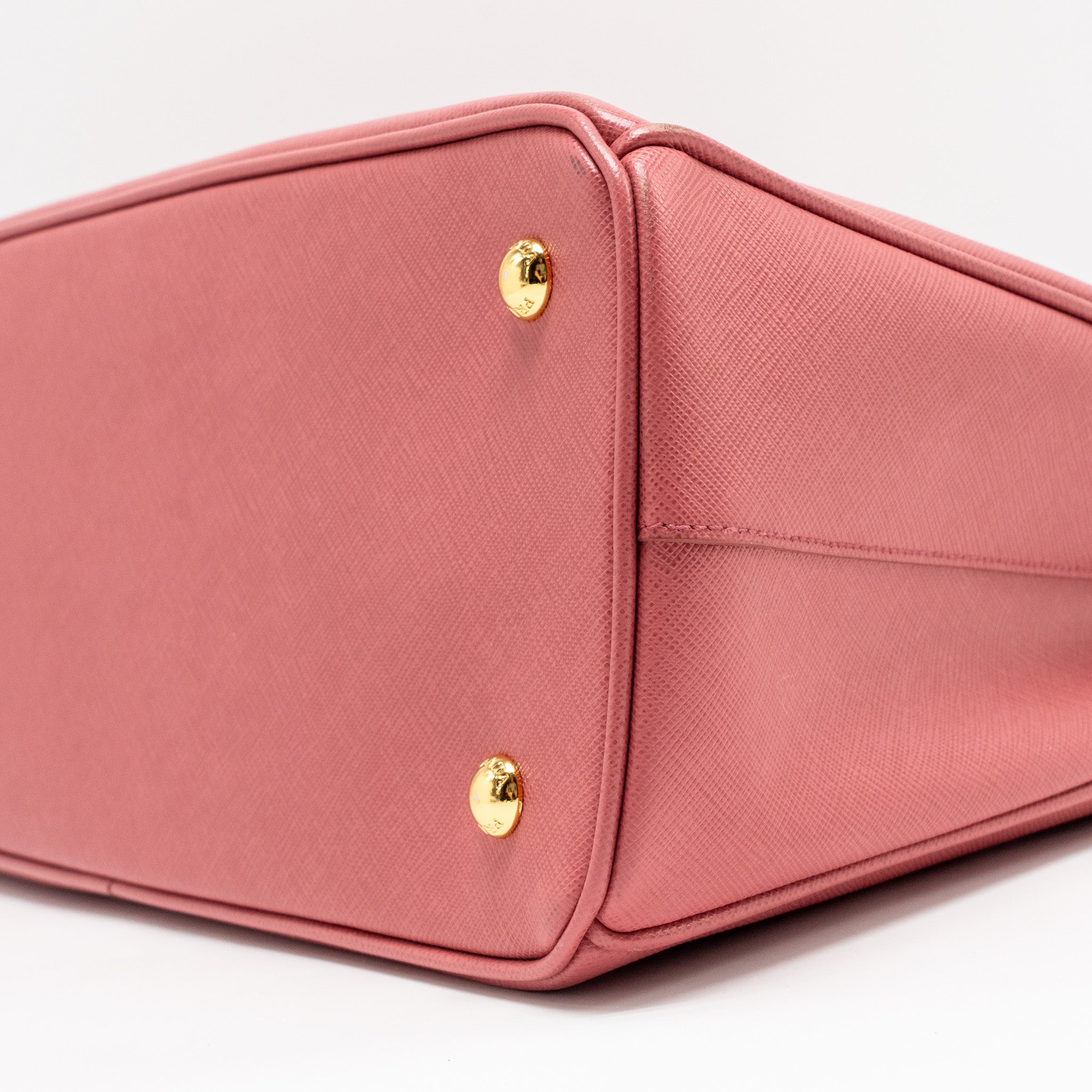 PRADA LARGE SAFFIANO TOTE BAG GALLERIA SAFFIANO LEATHER PINK GHW