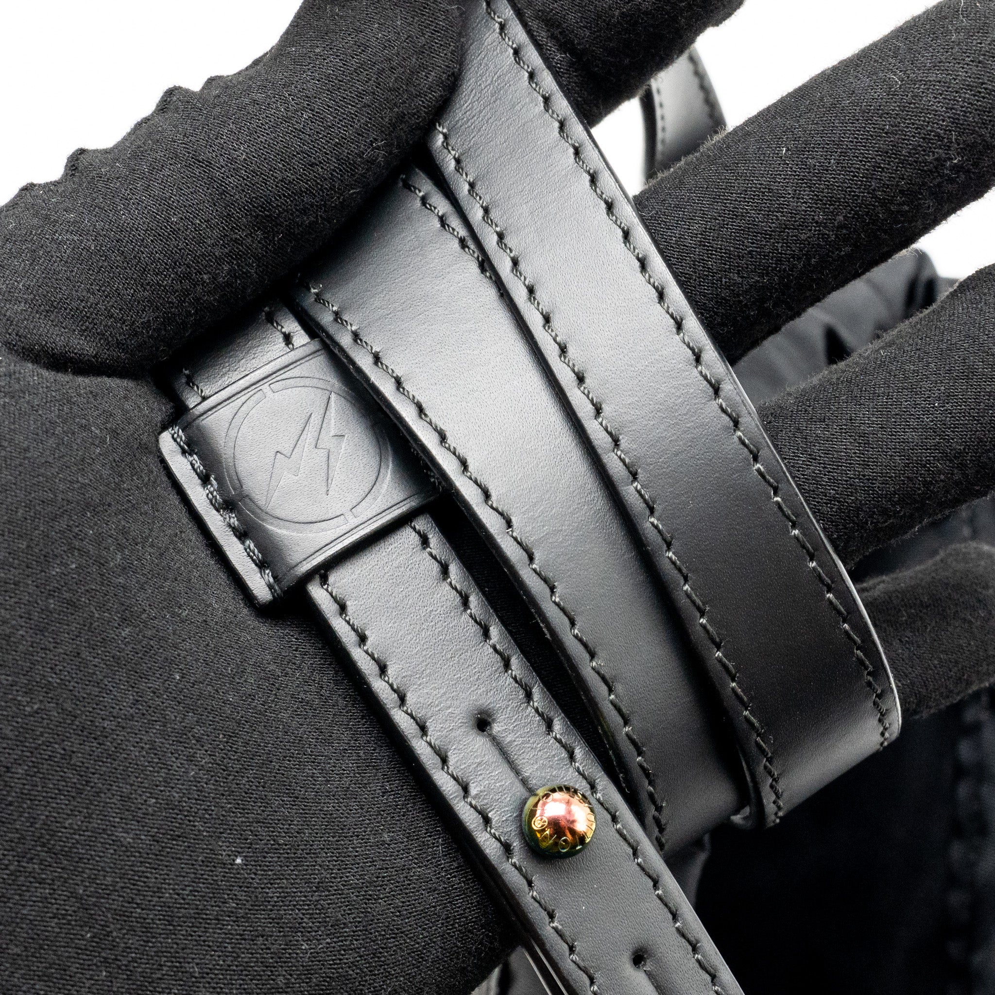 LOUIS VUITTON MONOGRAM ECLIPSE FRAGMENT NANO BAG CANVAS BLACK SHW