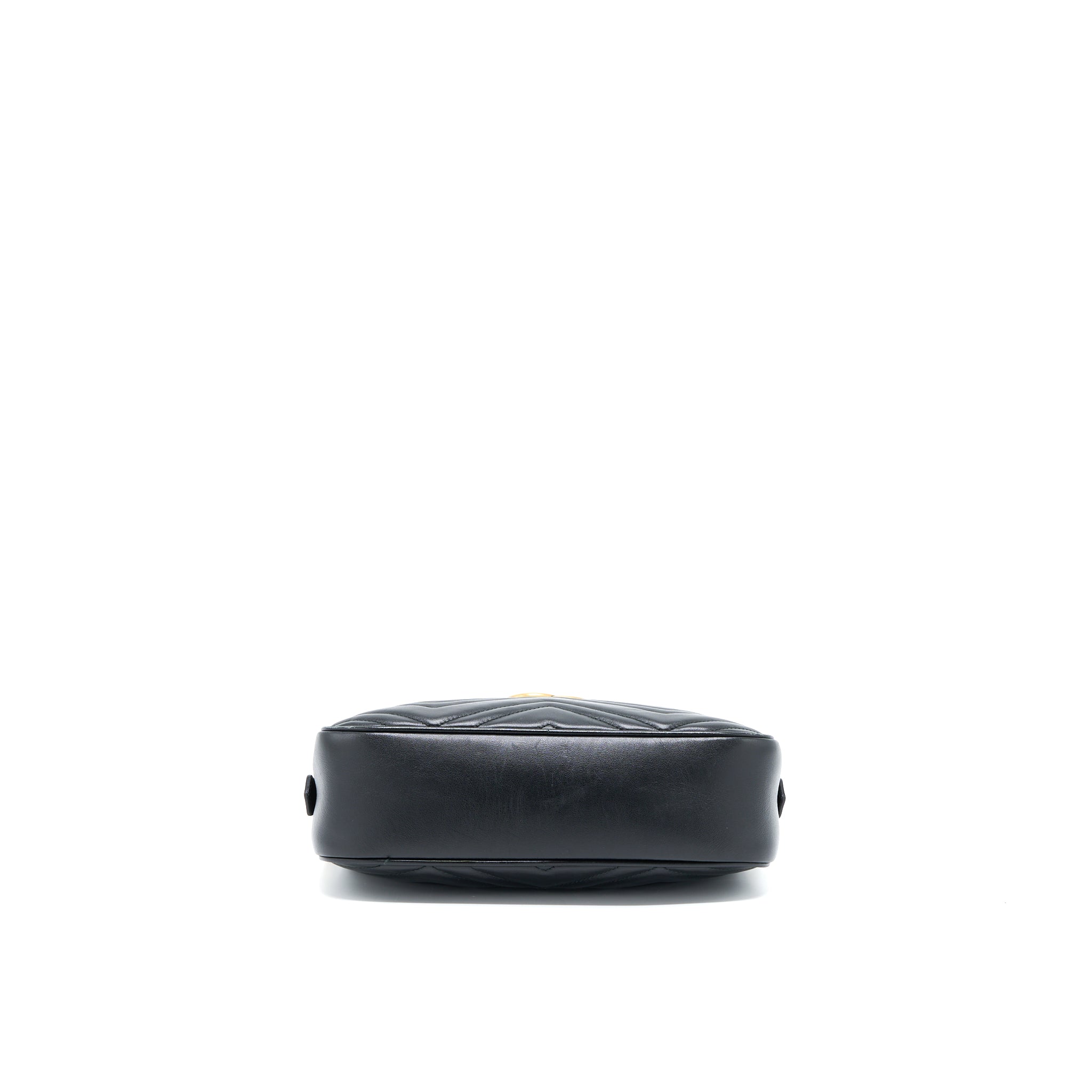 GUCCI SMALL MARMONT MATELASSE CALFSKIN BLACK GHW