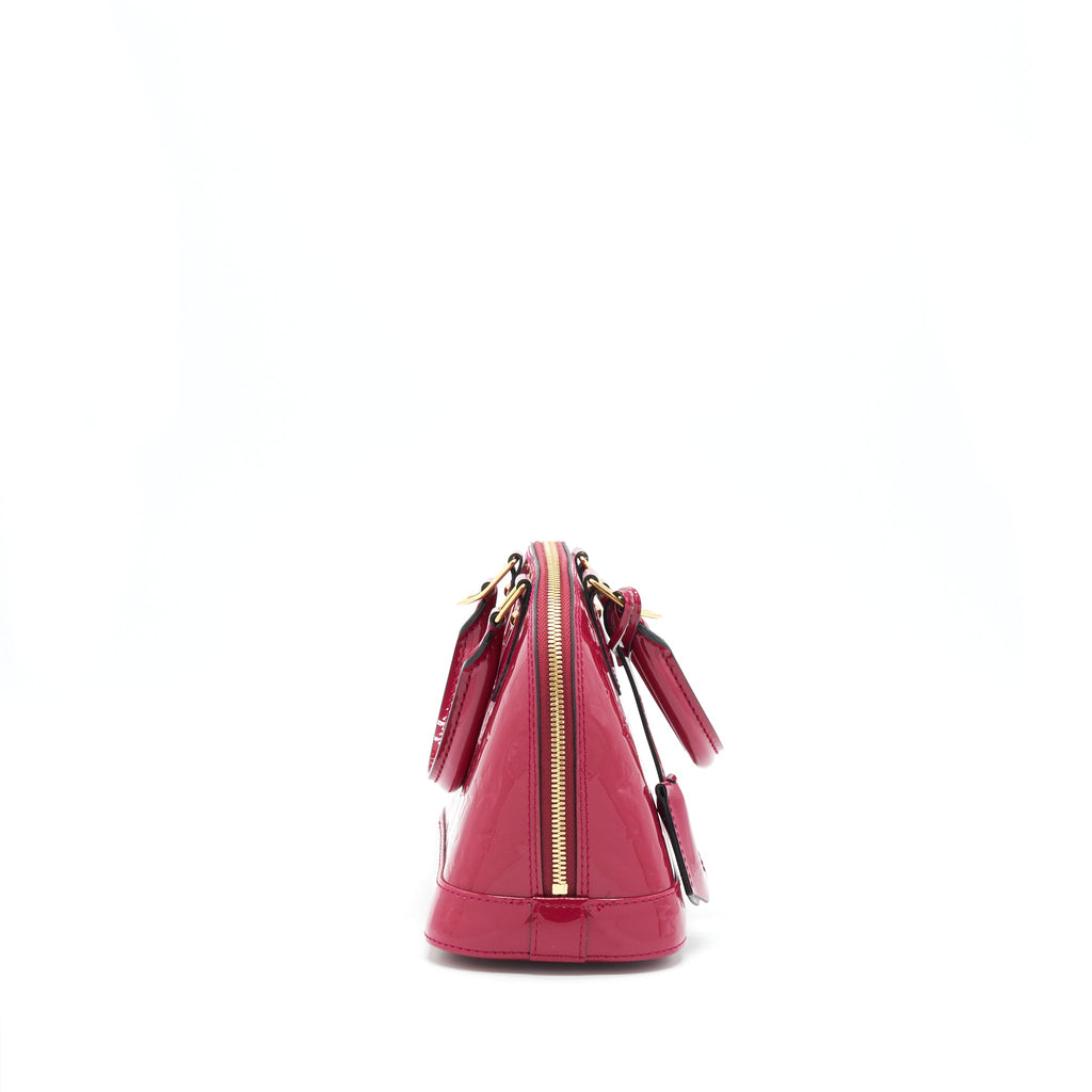 LOUIS VUITTON ALMA BB PATENT LEATHER INDIAN ROSE