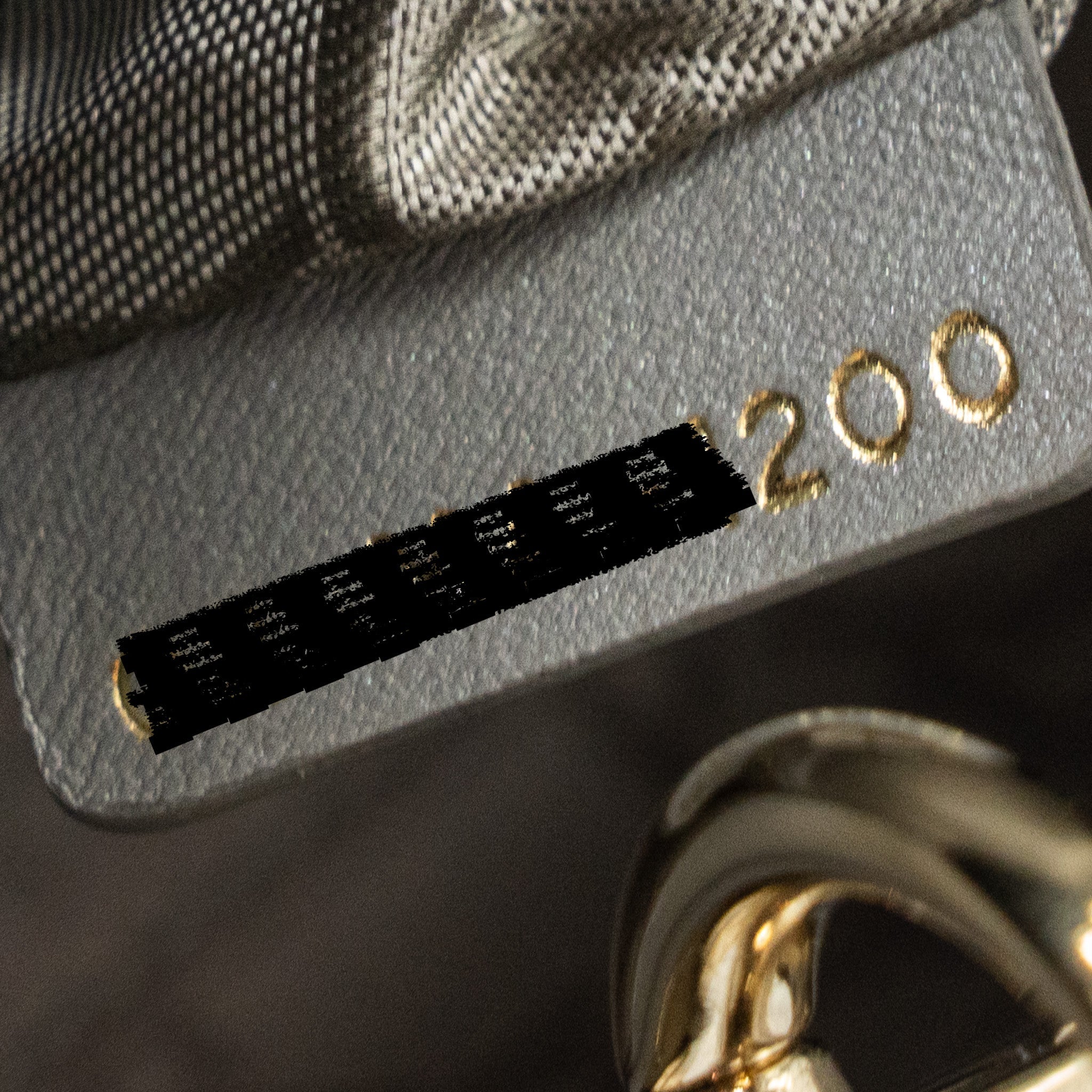 DIOR MINI LADY DIOR LAMBSKIN GREY LGHW