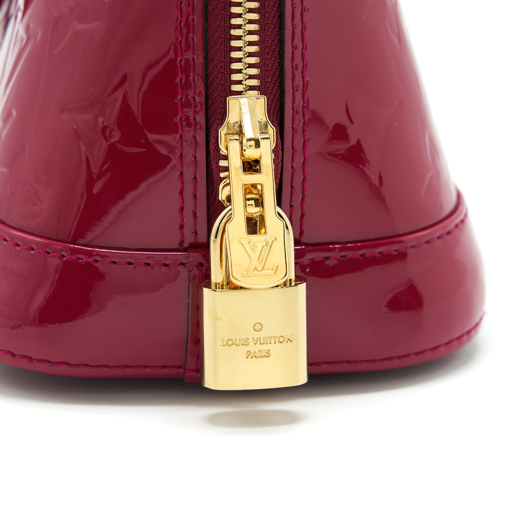 LOUIS VUITTON ALMA BB PATENT LEATHER INDIAN ROSE