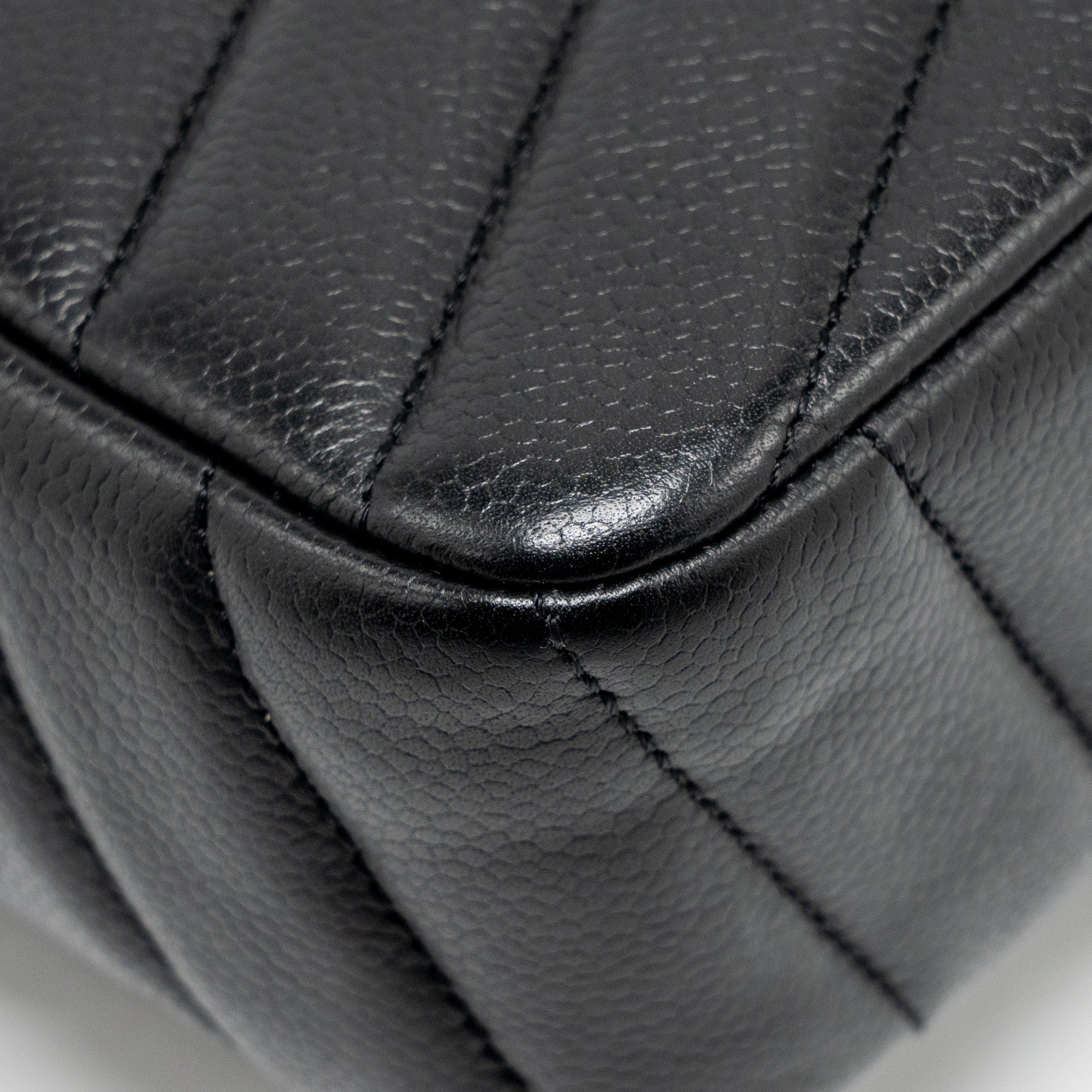 CHANEL ENVELOP FLAP BAG CHEVRON CAVIAR BLACK SHW