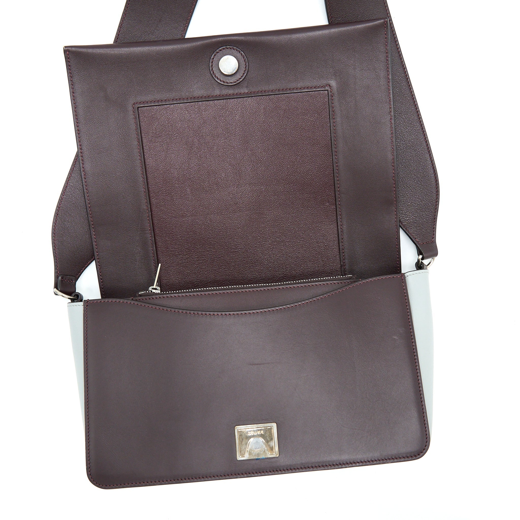 CELINE FRAME BAG CALFSKIN MULTICOLOUR RUTHENIUM HARDWARE
