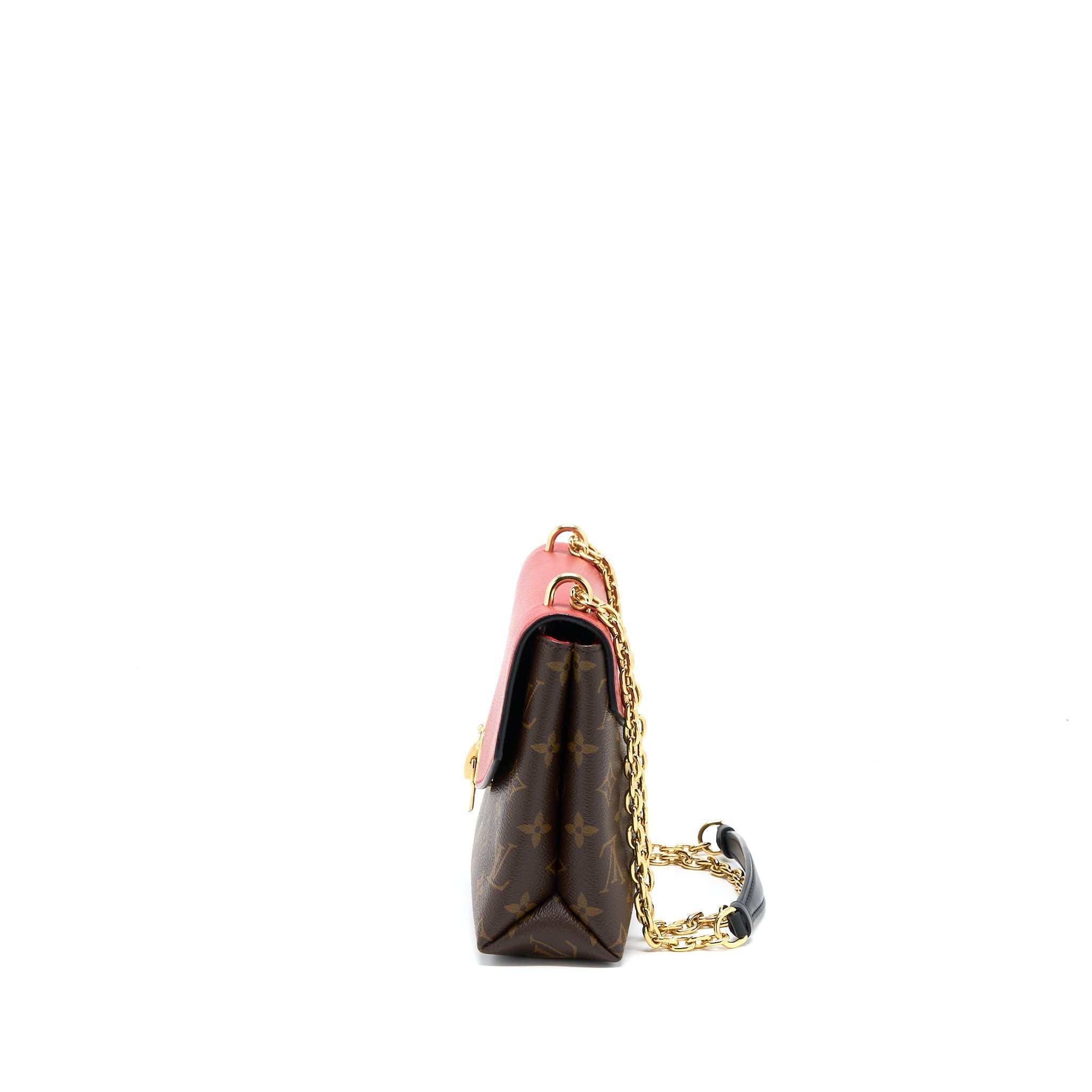 LOUIS VUITTON PALLAS CHAIN BAG CERISE MONOGRAM CANVAS/LEATHER GHW