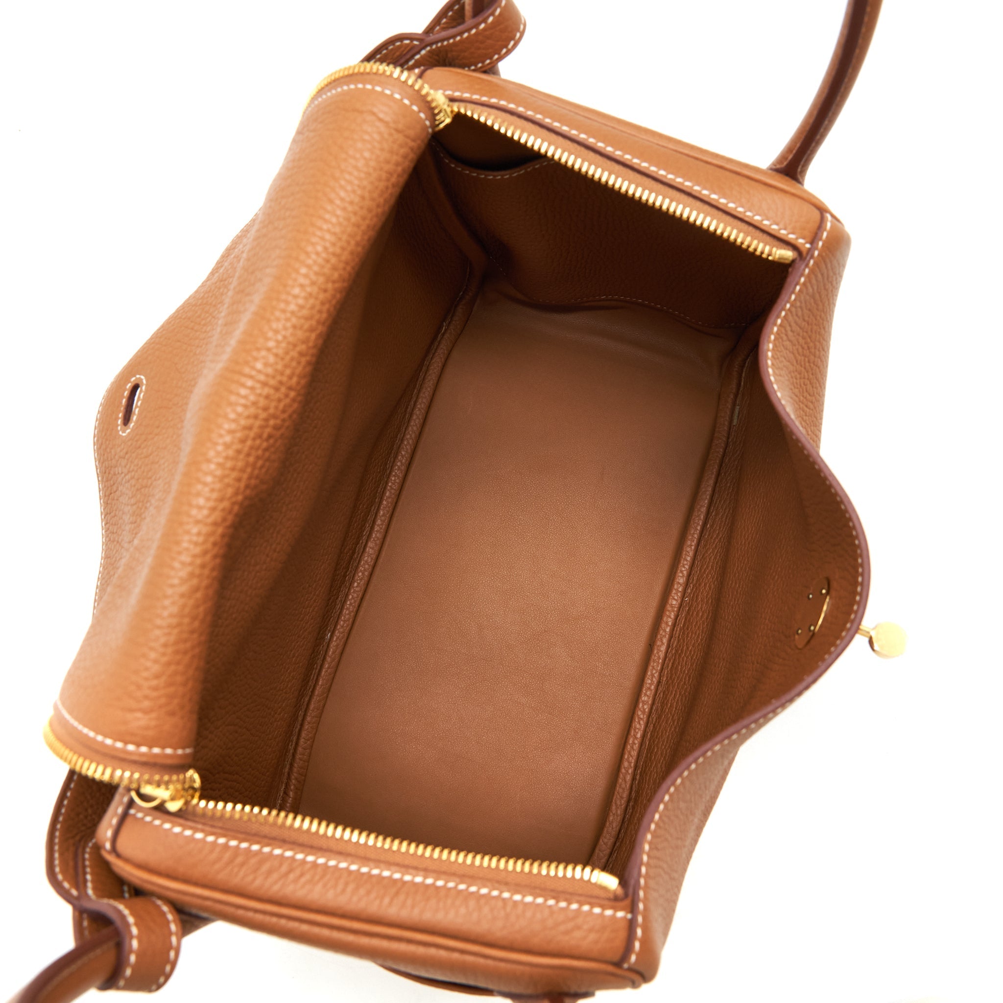 HERMES LINDY 30 CLEMENCE GOLD GHW