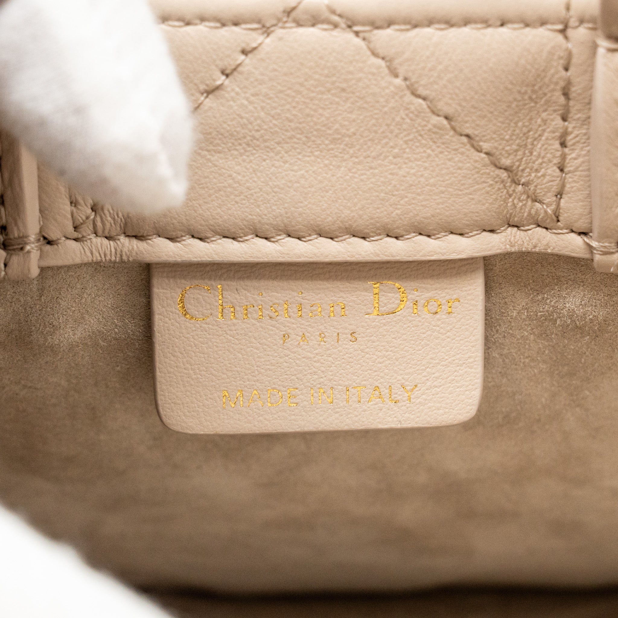 DIOR DIORAMOUR MINI DIOR BOOK TOTE MACROCANNAGE CALFSKIN POWDER BEIGE LGHW