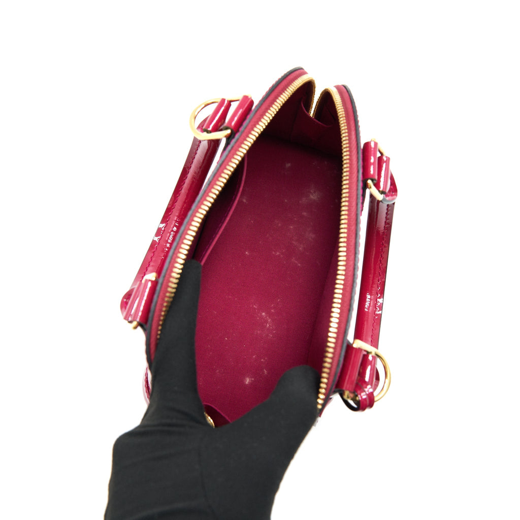LOUIS VUITTON ALMA BB PATENT LEATHER INDIAN ROSE