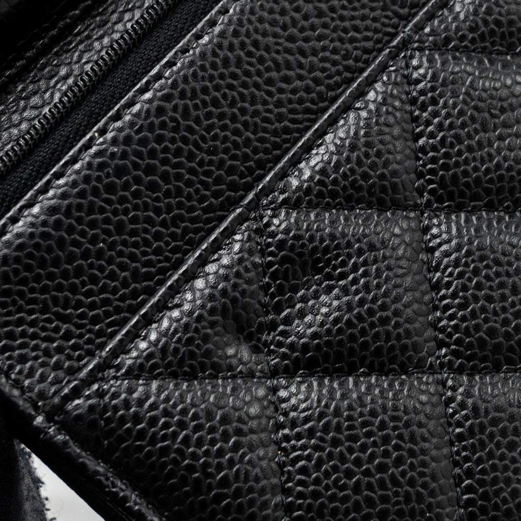 CHANEL CLASSIC WALLET ON CHAIN CAVIAR BLACK GHW