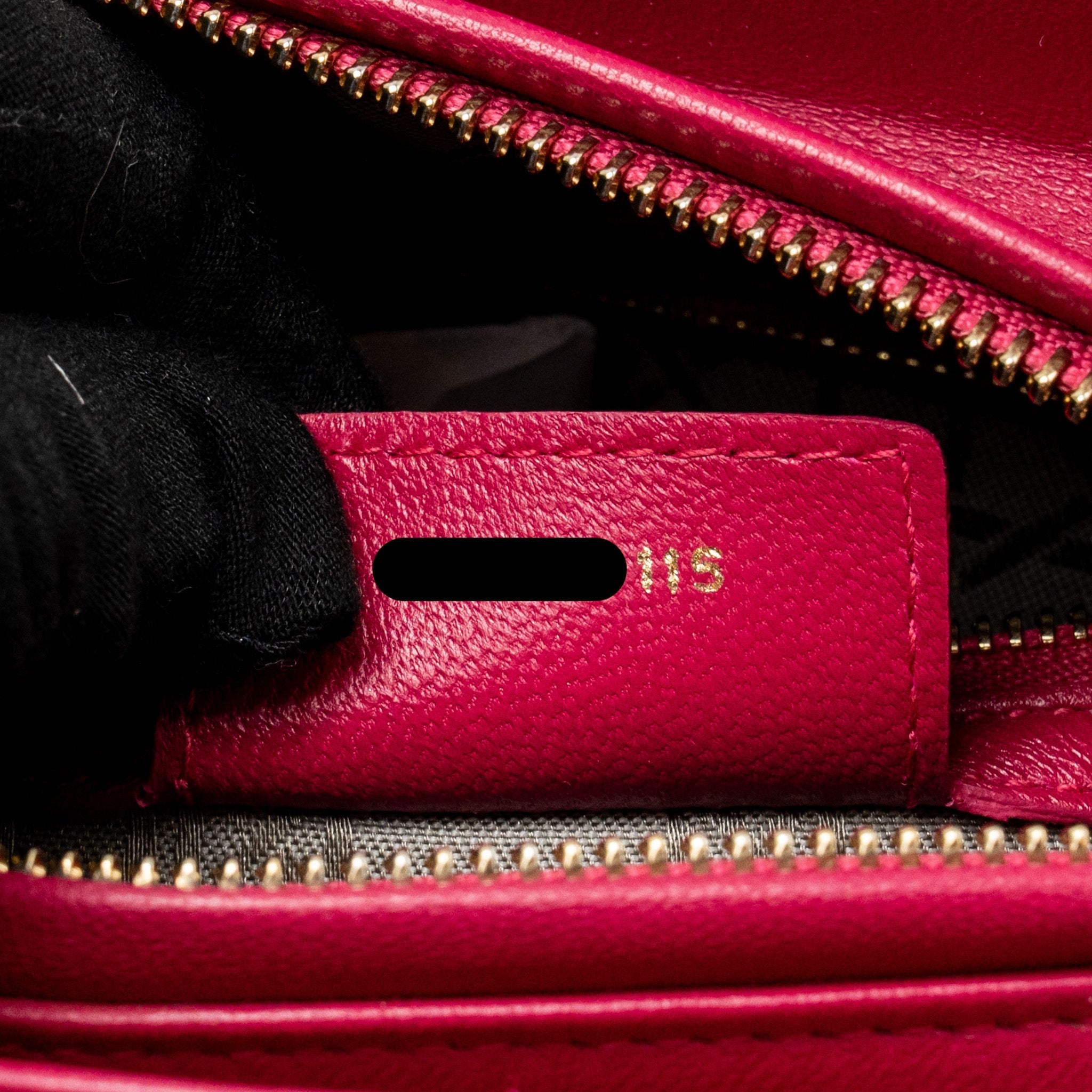 DIOR MEDIUM LADY DIOR LAMBSKIN PINK GHW