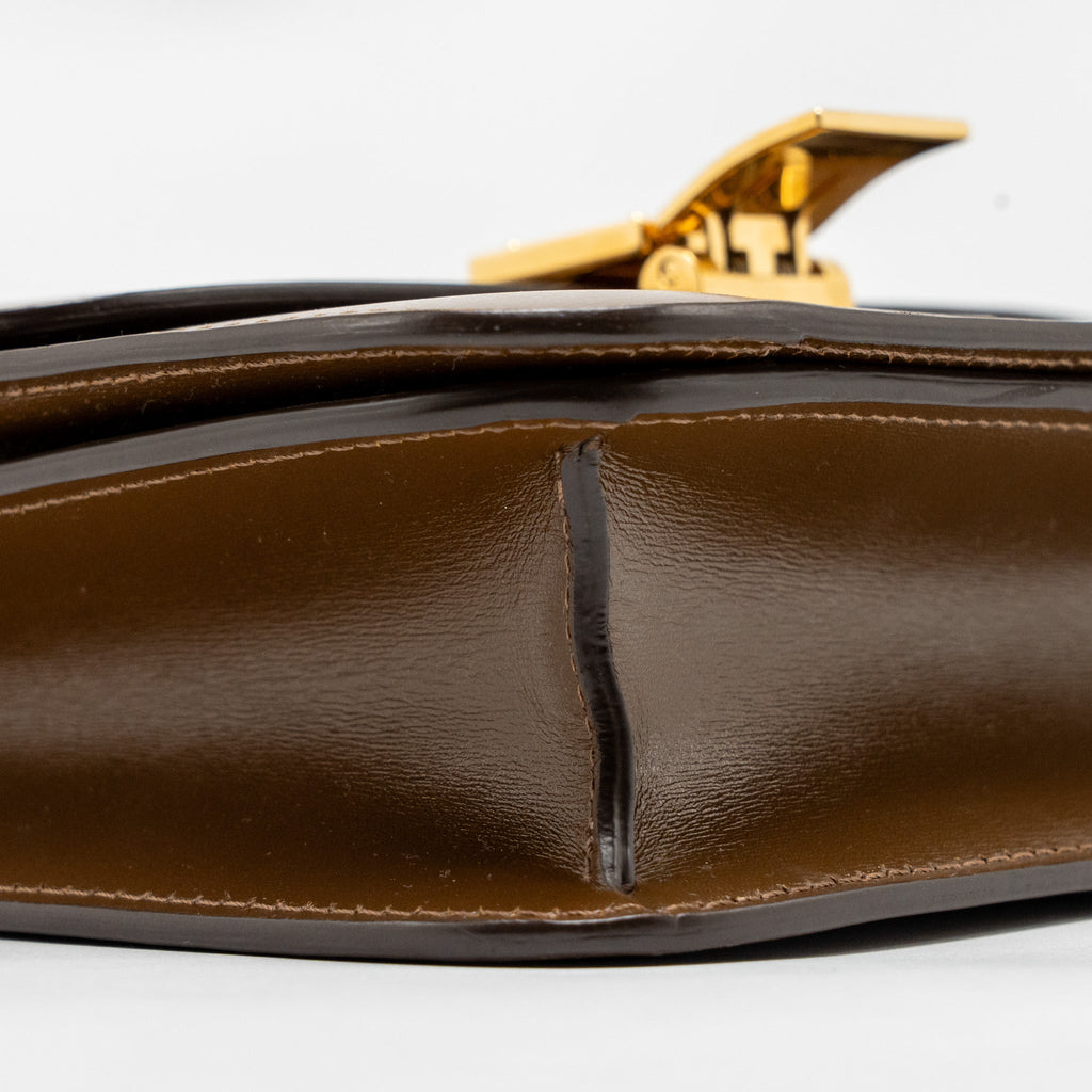 CELINE SMALL CLASSIC BOX BAG CALFSKIN CAMEL GHW