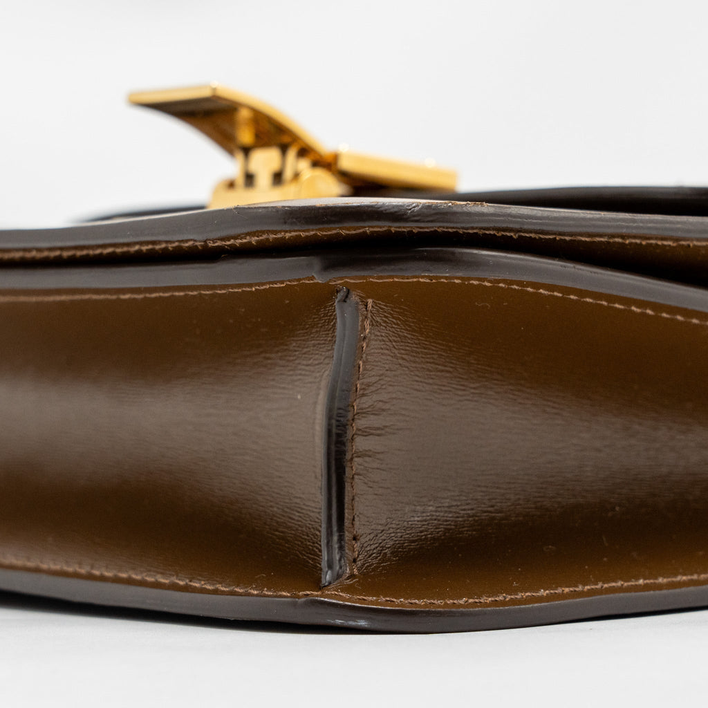 CELINE SMALL CLASSIC BOX BAG CALFSKIN CAMEL GHW