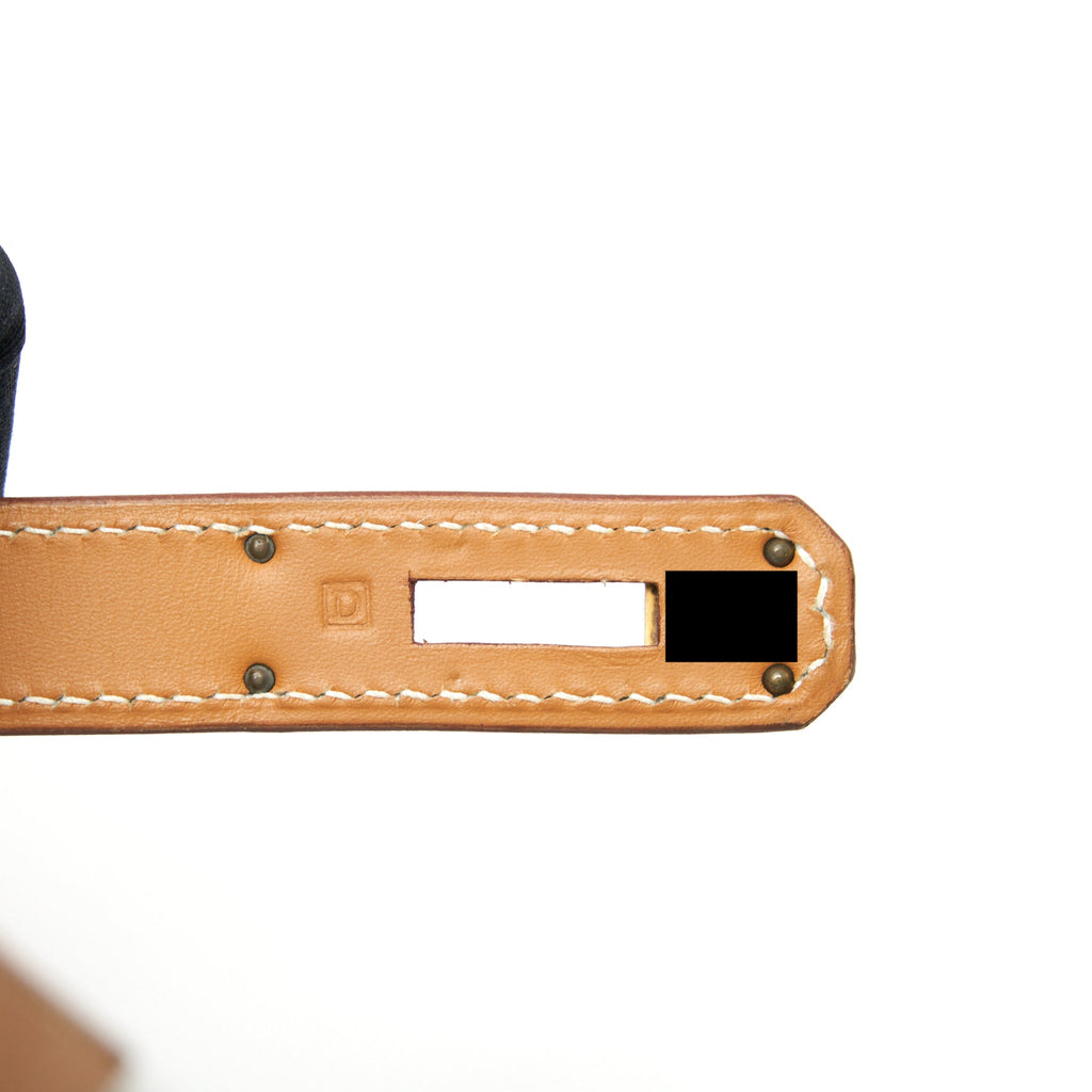 HERMES VINTAGE KELLY 32 BOX LEATHER NATURAL SABLE GHW