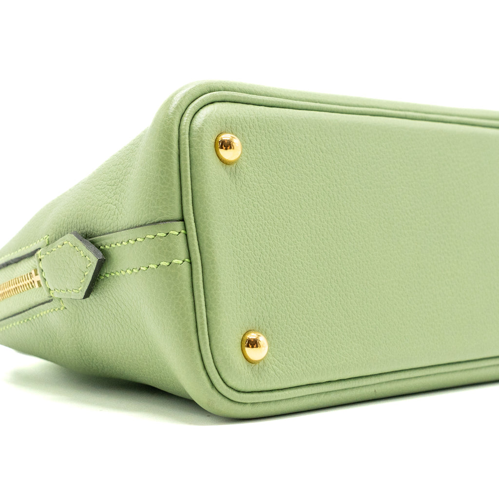HERMES MINI BOLIDE EVERCOLOR VERT CRIQUET GWH
