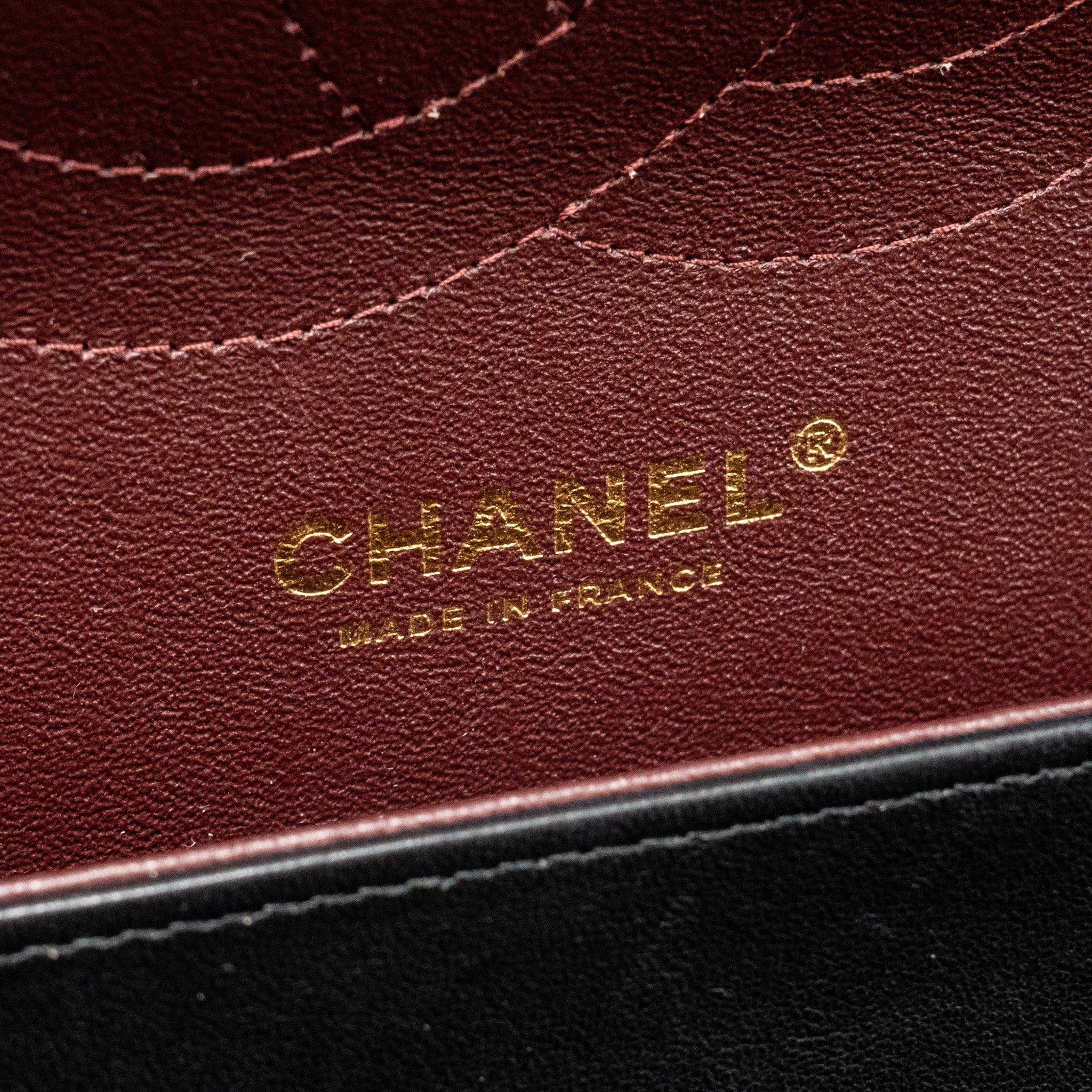CHANEL JUMBO CLASSIC DOUBLE FLAP BAG LAMBSKIN BLACK GHW