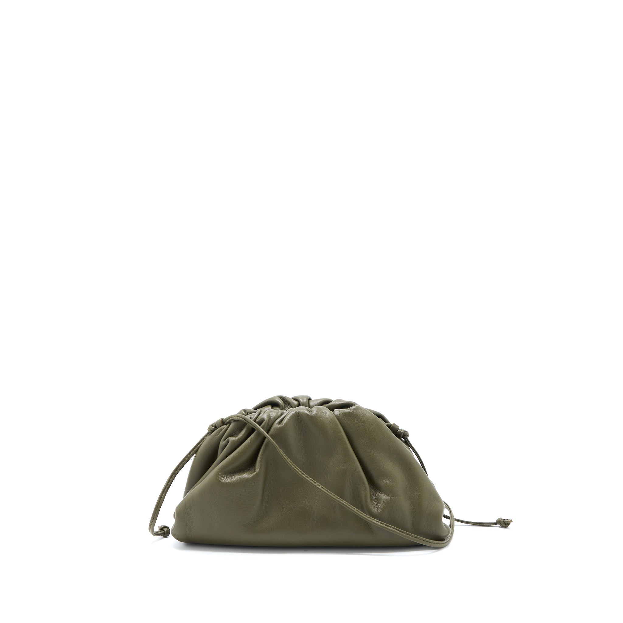 BOTTEGA VENETA MINI CALFSKIN DARK GREEN GHW
