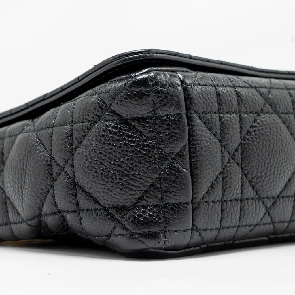 DIOR SMALL CARO BAG CALFSKIN BLACK GHW