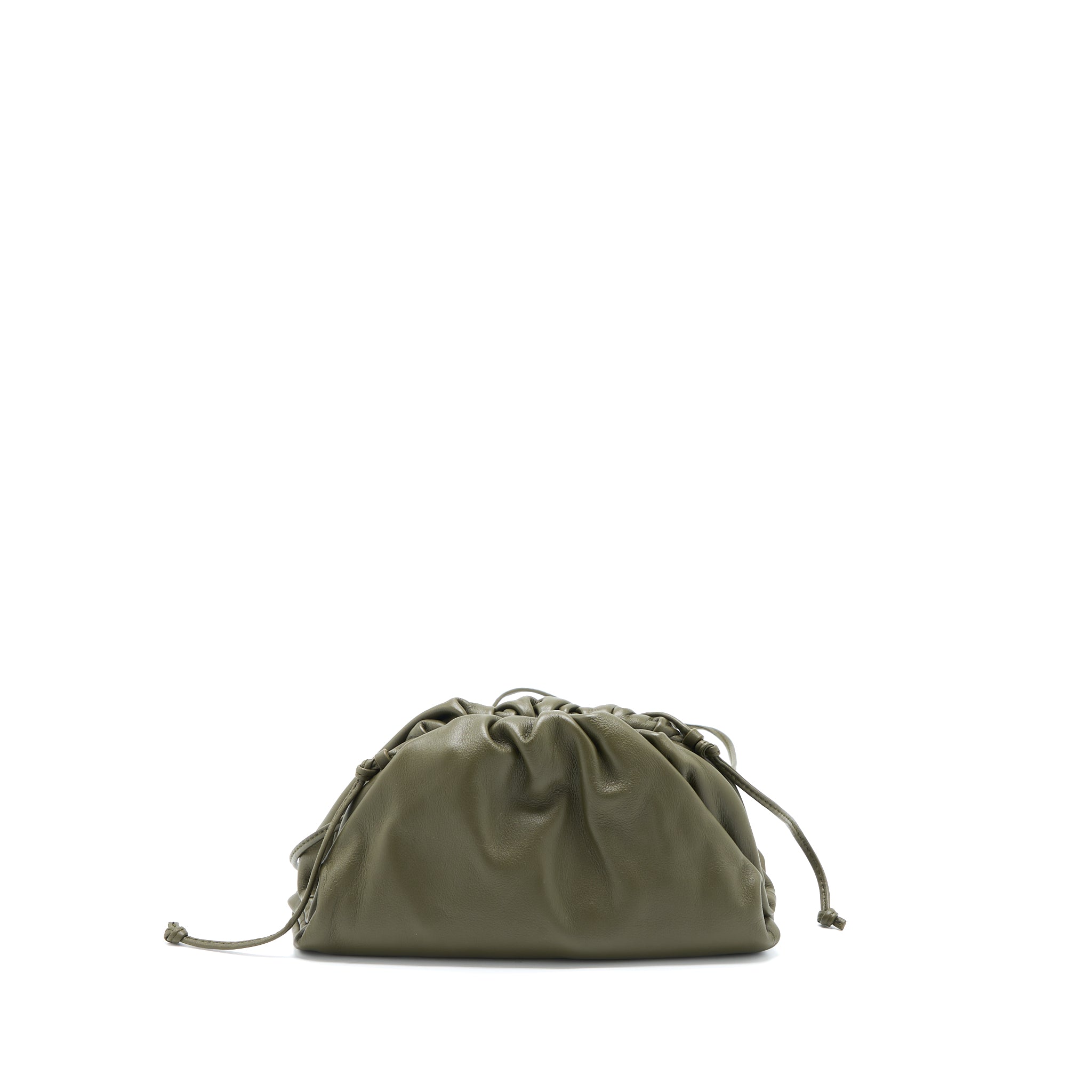 BOTTEGA VENETA MINI CALFSKIN DARK GREEN GHW