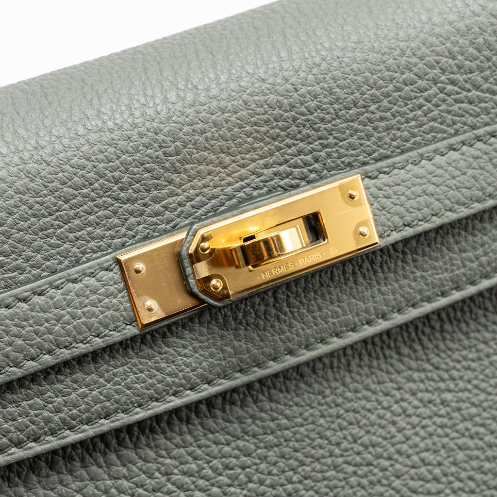 HERMES KELLY 25 TOGO VERT AMANDE GHW