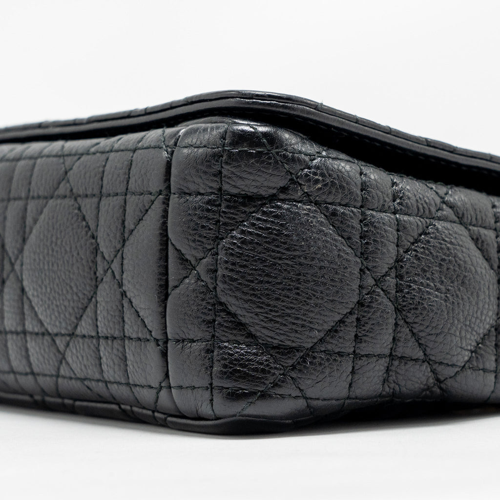 DIOR SMALL CARO BAG CALFSKIN BLACK GHW