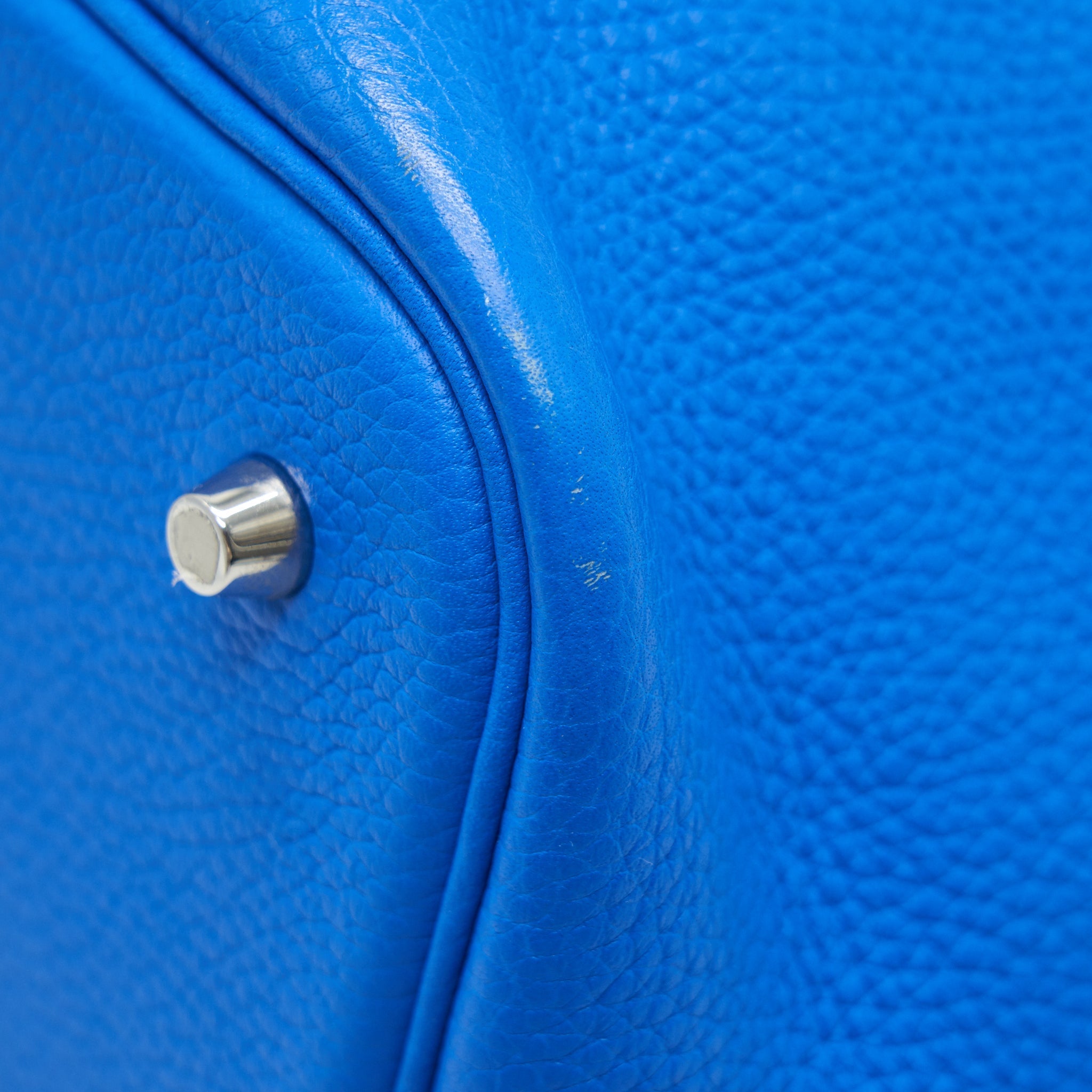 HERMES PICOTIN 22 LOCK BAG TANZANIA BLUE SHW