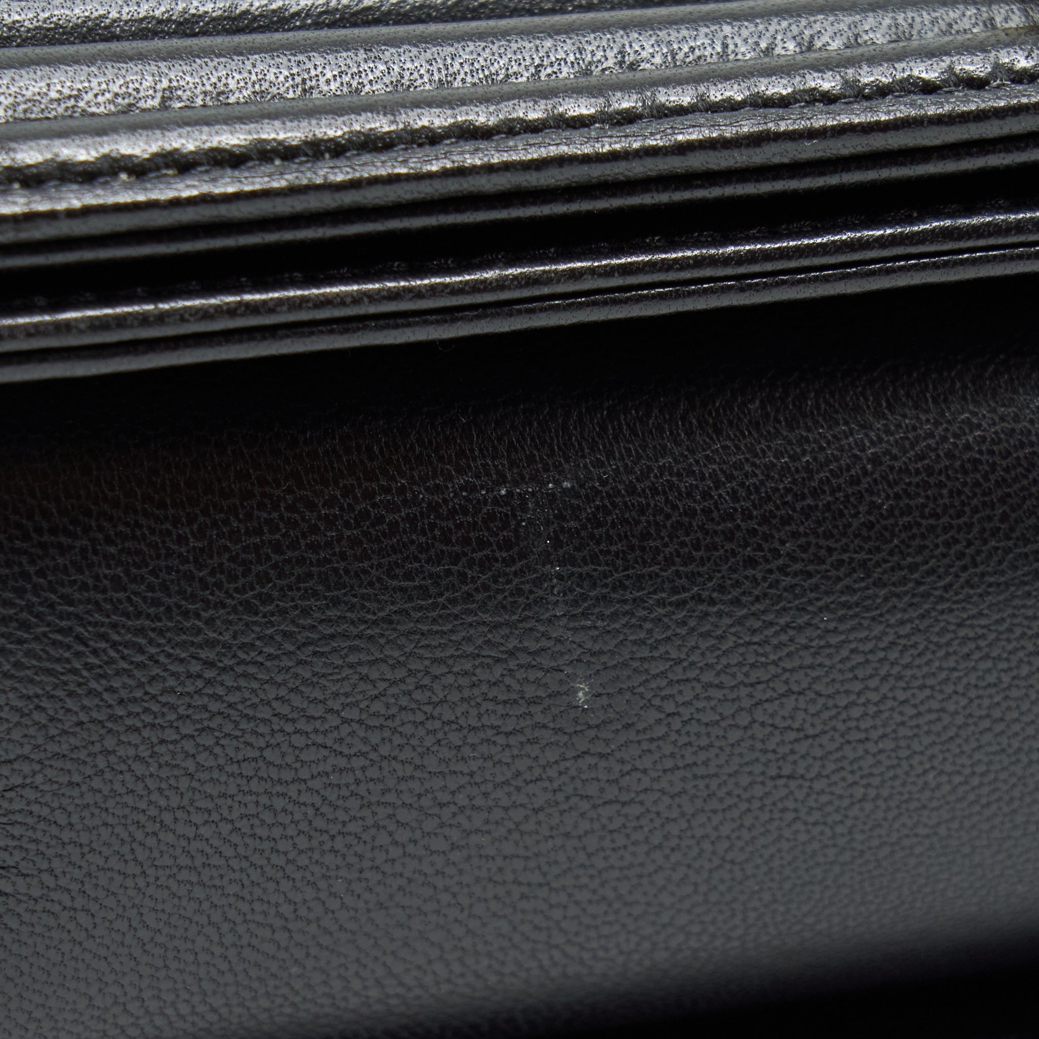 CHANEL BOY BAG NEW MEDIUM (28CM) LAMBSKIN BLACK RUTHENIUM GHW