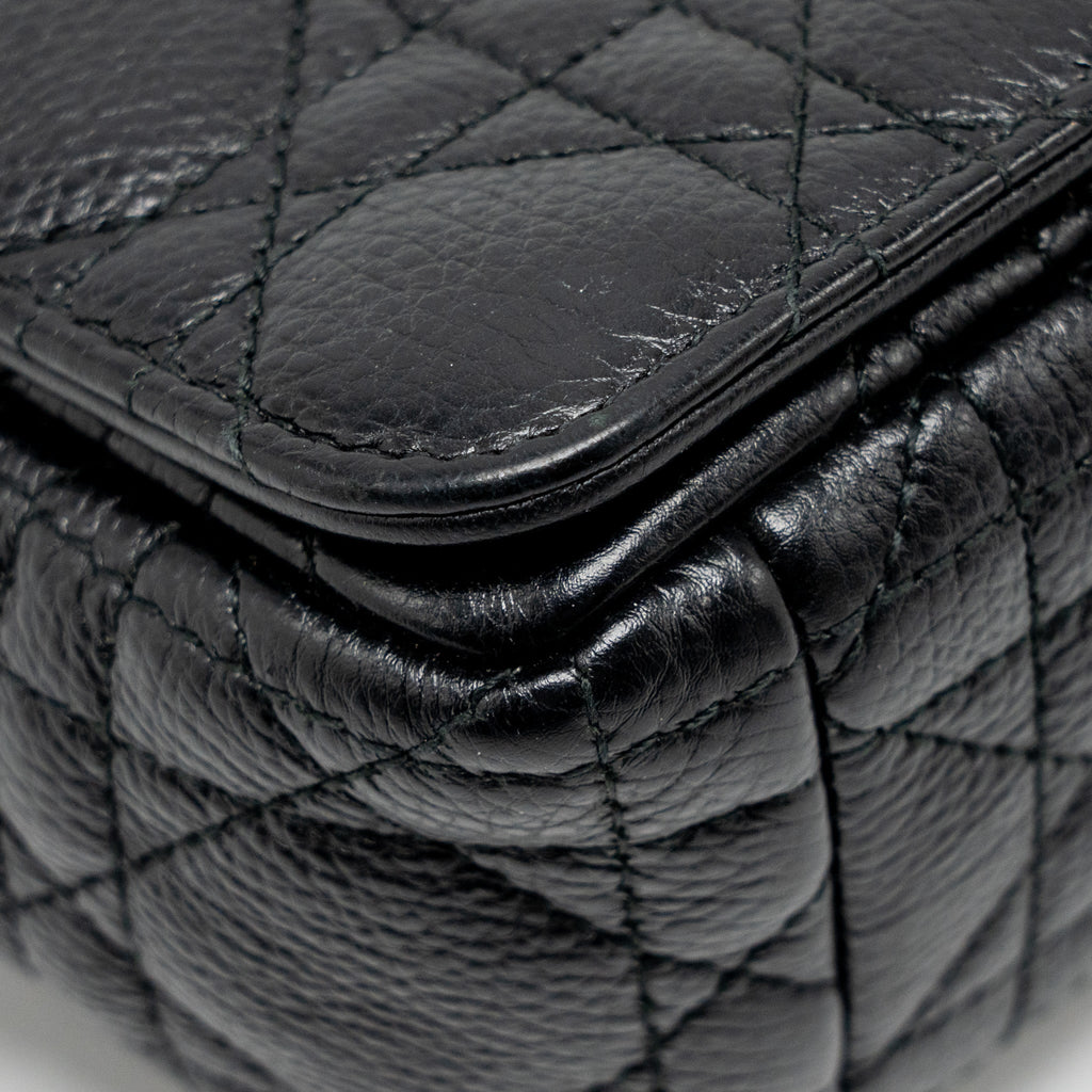 DIOR SMALL CARO BAG CALFSKIN BLACK GHW